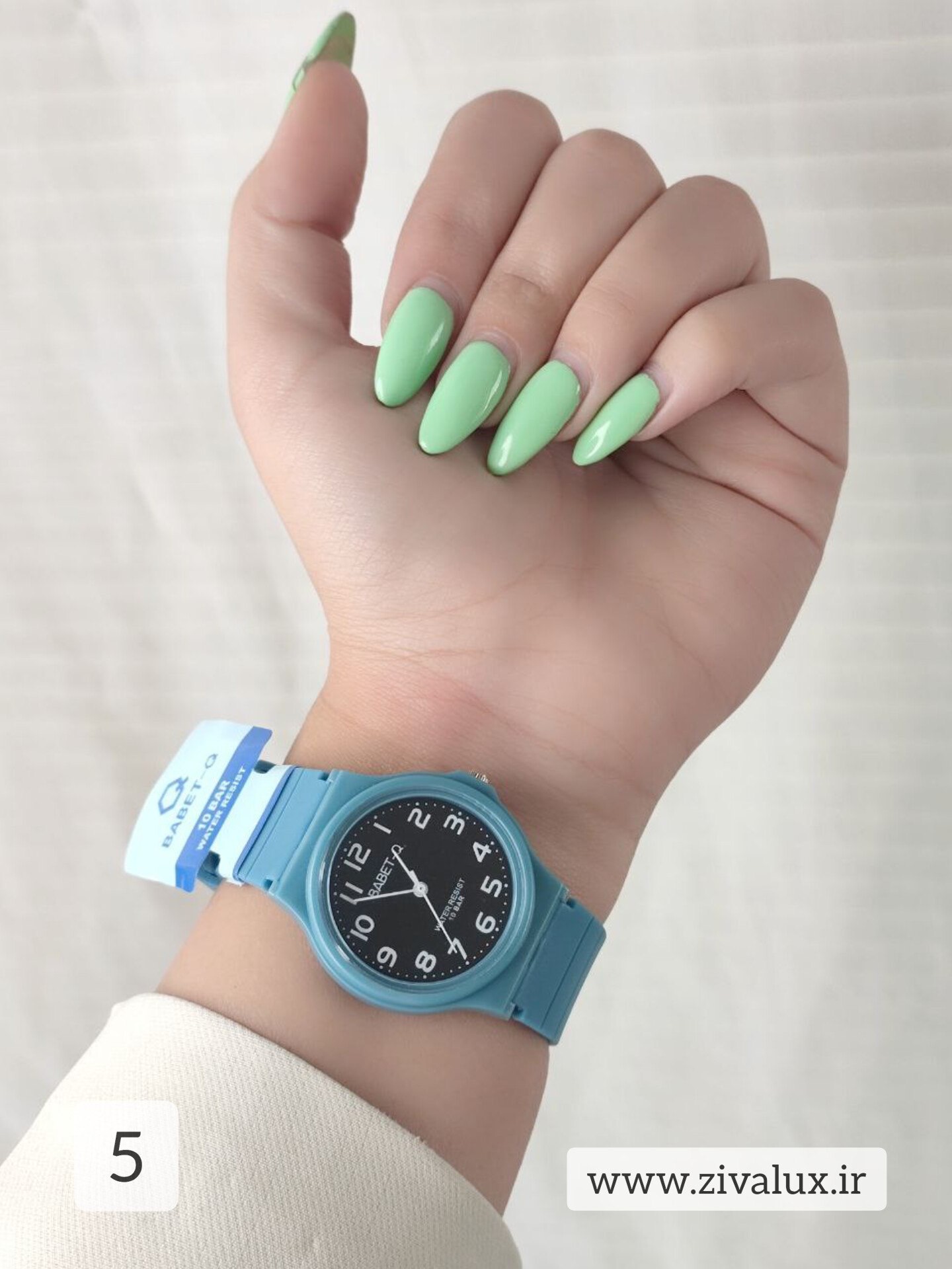 ساعت مچی دخترانه مارک بابت babet-Q بند سیلیکونی