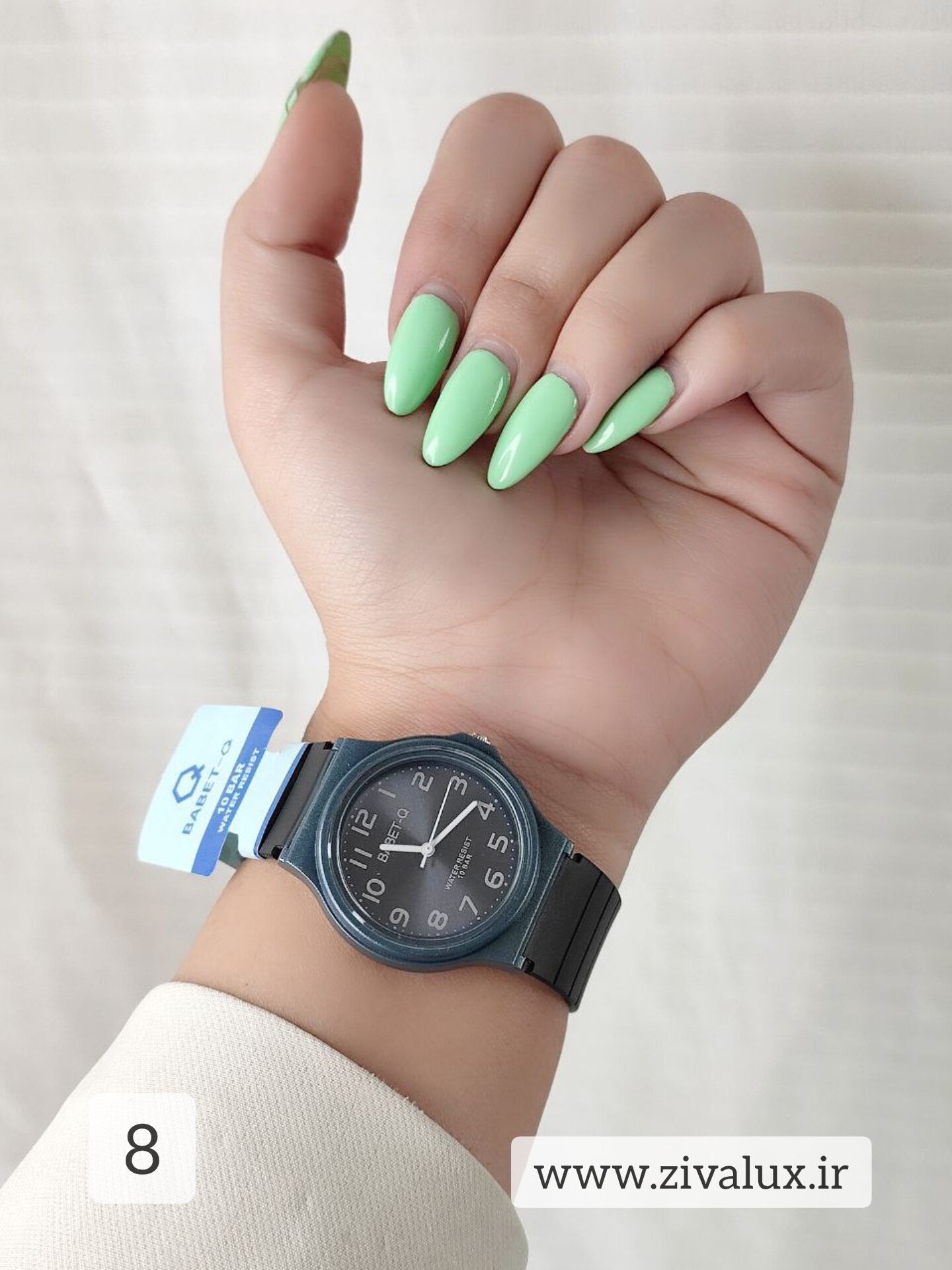 ساعت مچی دخترانه مارک بابت babet-Q بند سیلیکونی