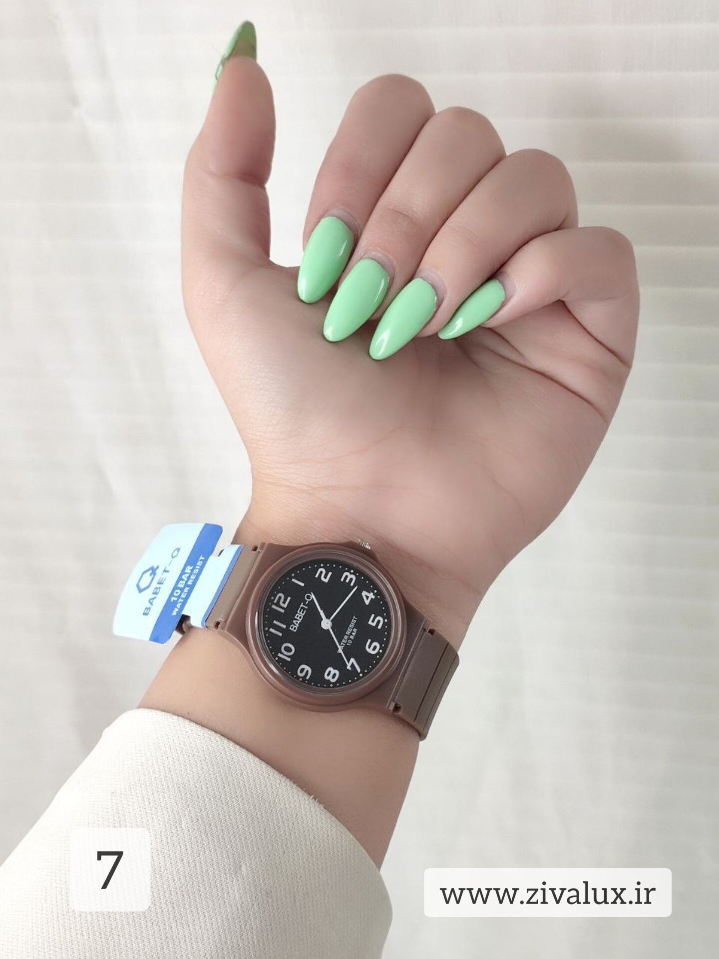 ساعت مچی دخترانه مارک بابت babet-Q بند سیلیکونی