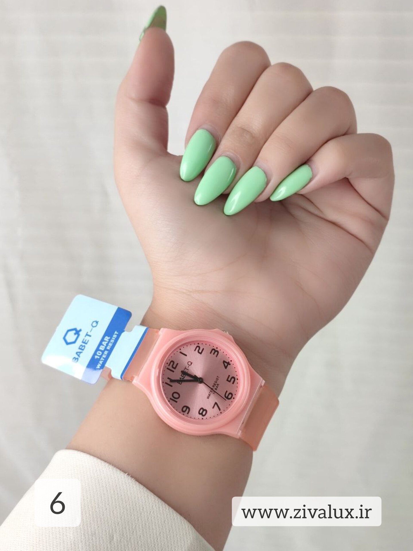 ساعت مچی دخترانه مارک بابت babet-Q بند سیلیکونی