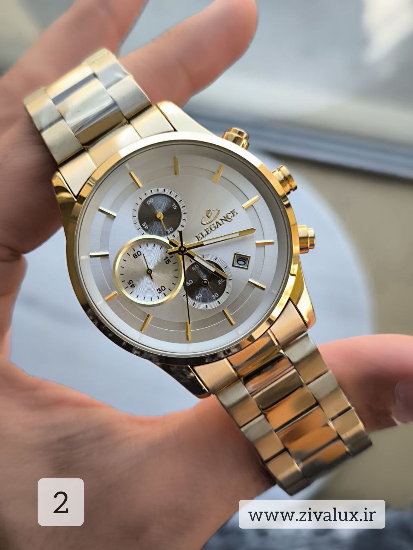 ساعت مچی مردانه مارک الگانس ELEGANCE بند استیل