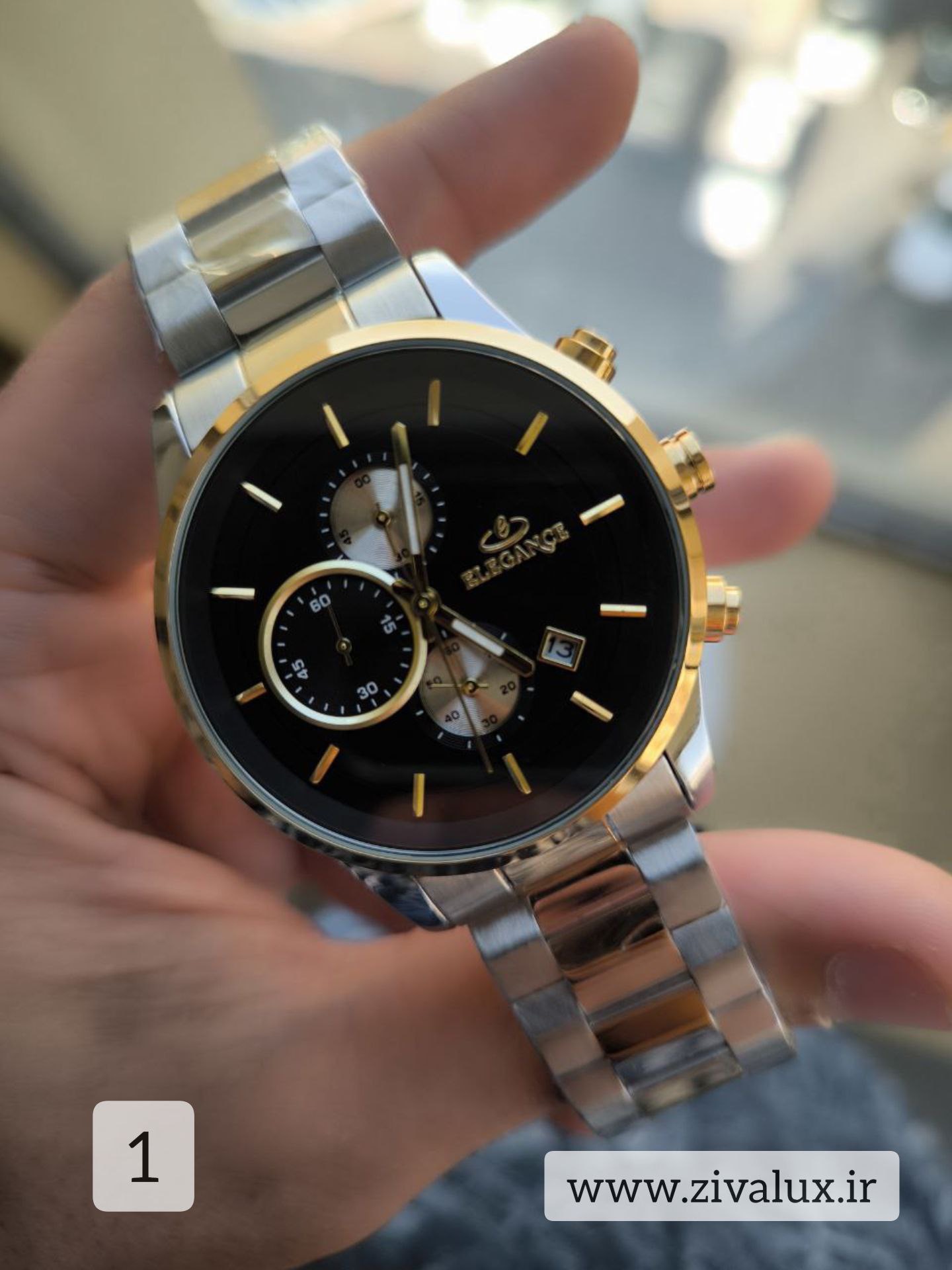 ساعت مچی مردانه مارک الگانس ELEGANCE بند استیل