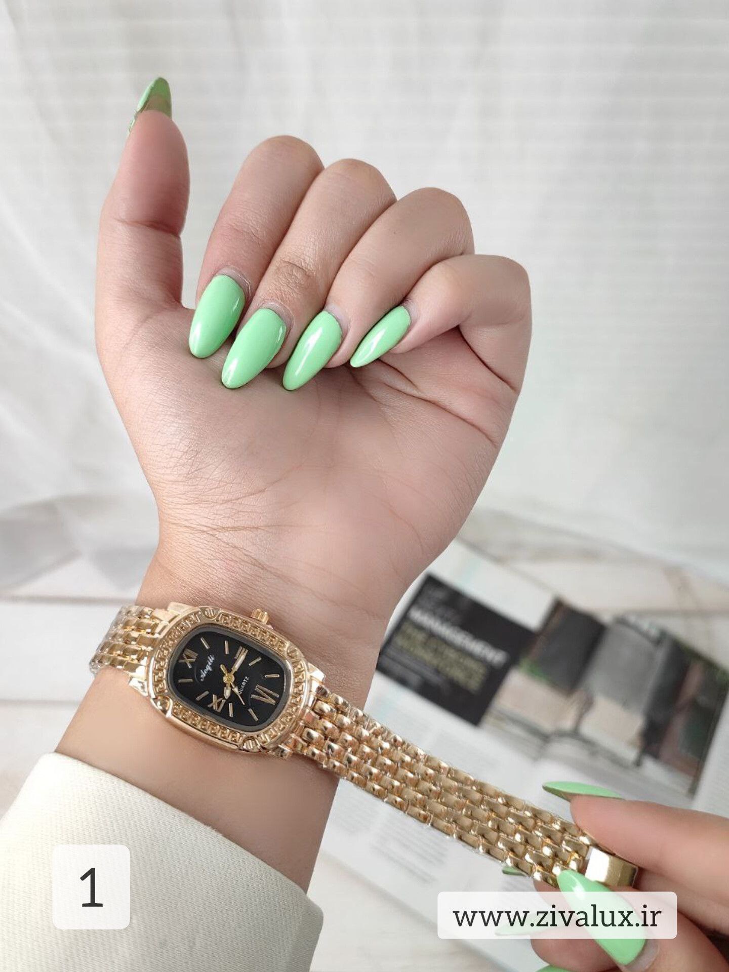 ساعت مچی زنانه مارک Aoqili بند فلزی