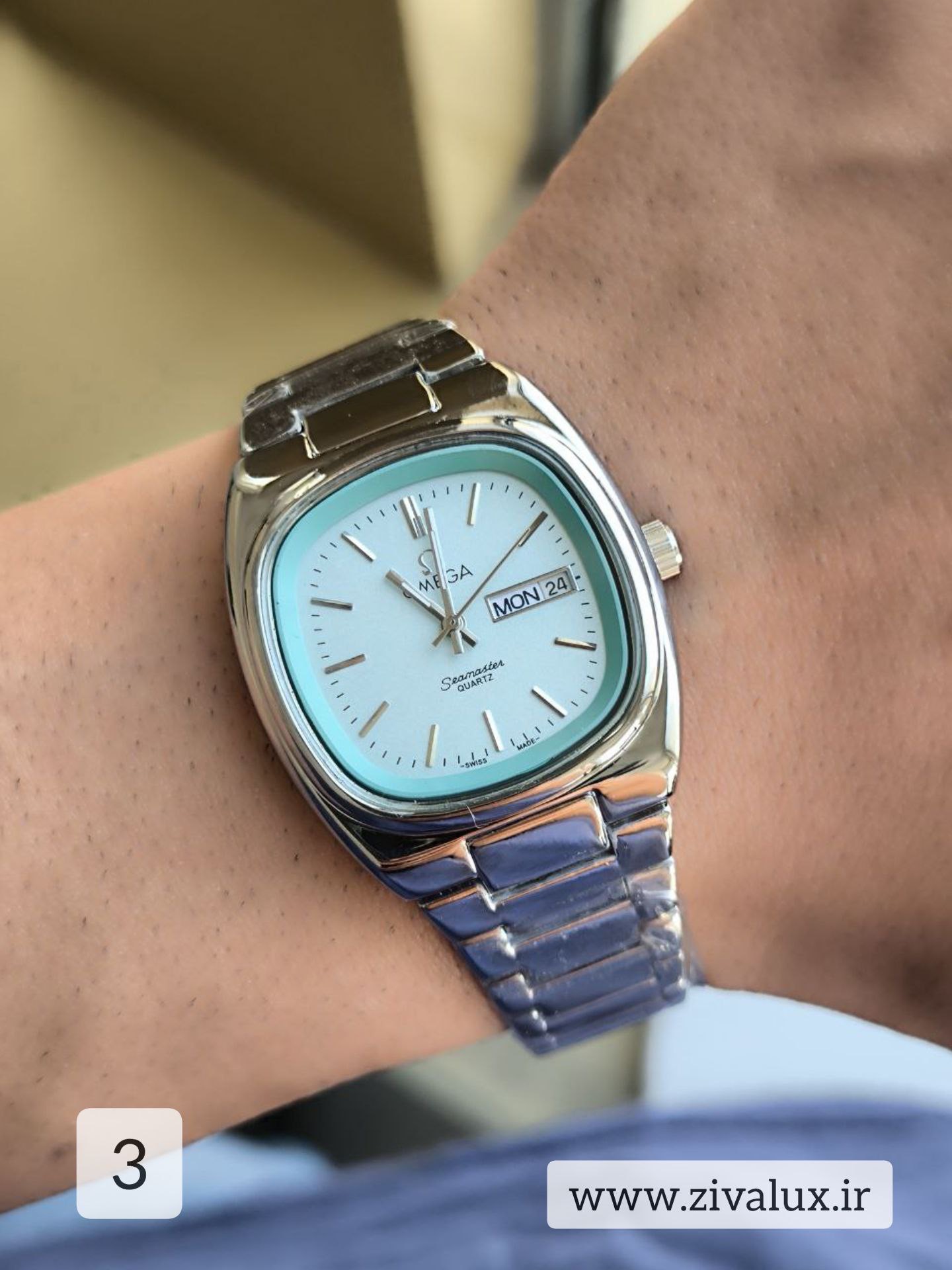 ساعت مچی مردانه مارک اومگا OMEGA بند استیل