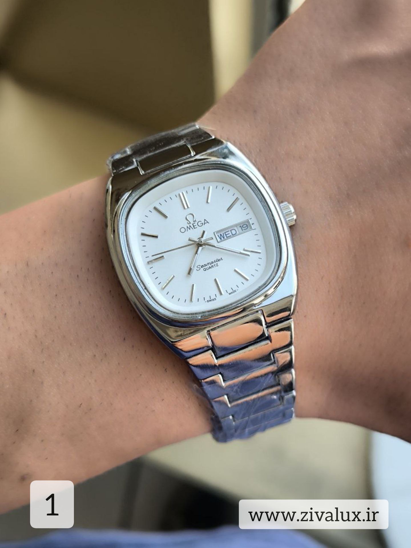 ساعت مچی مردانه مارک اومگا OMEGA بند استیل