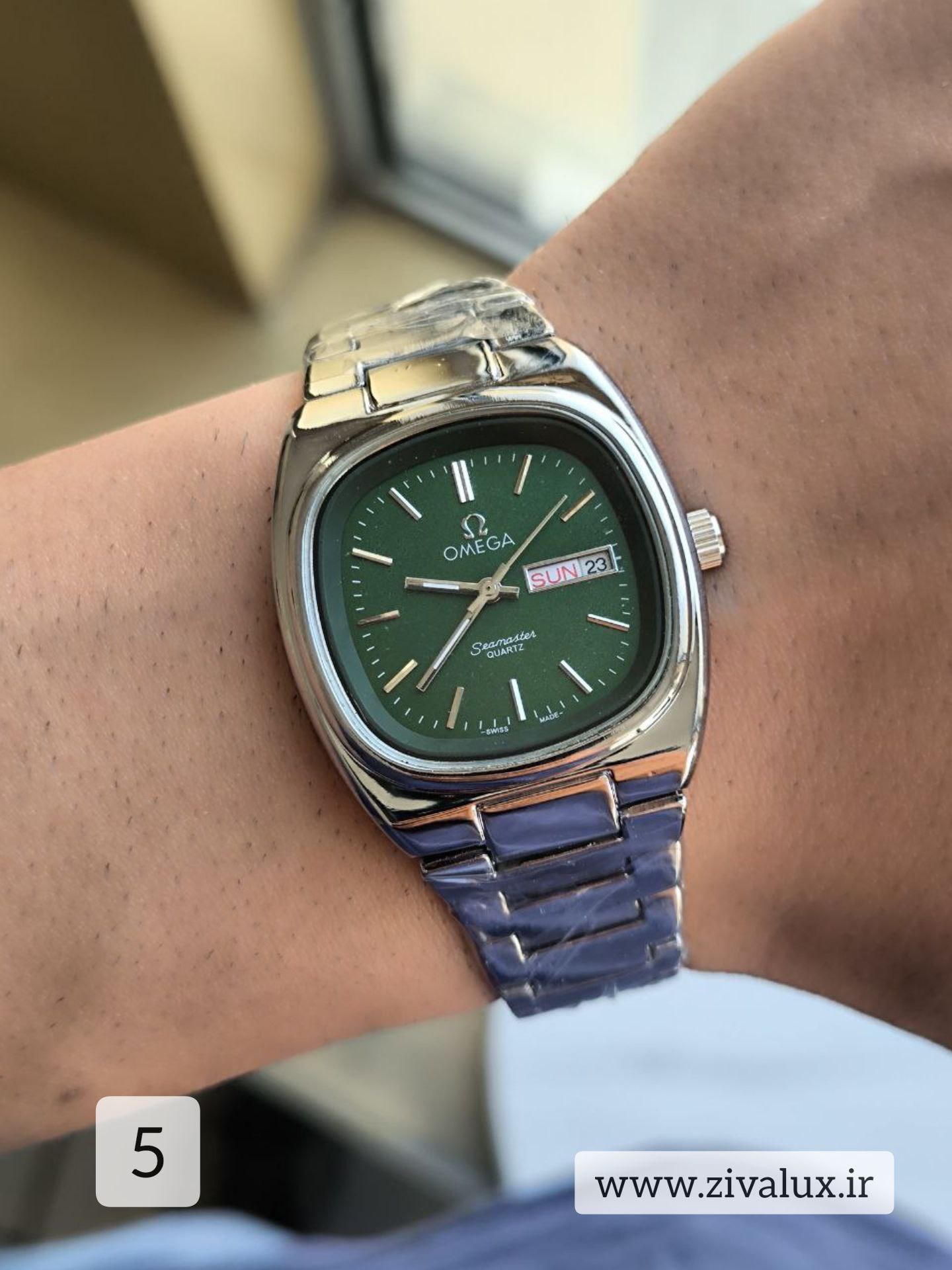 ساعت مچی مردانه مارک اومگا OMEGA بند استیل