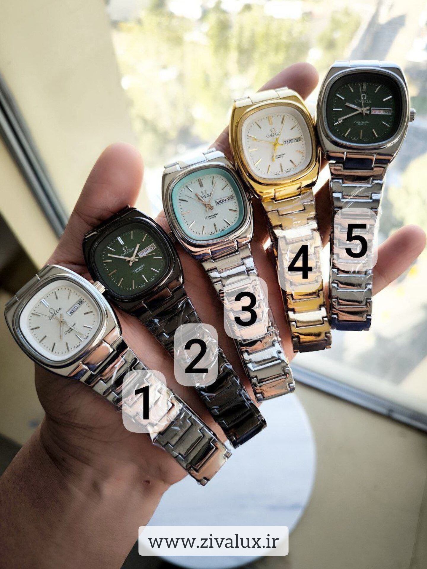 ساعت مچی مردانه مارک اومگا OMEGA بند استیل