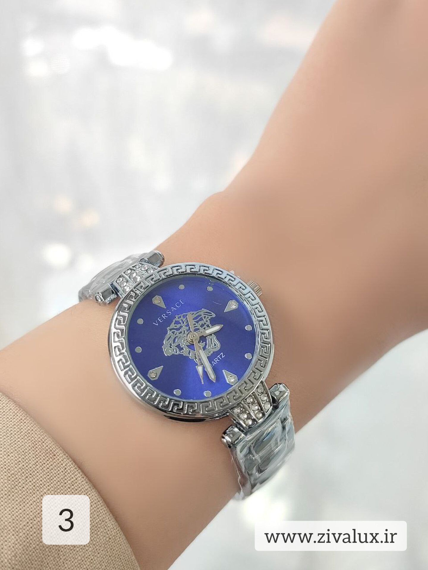 ساعت مچی زنانه مارک ورساچه VERSACE بند استیل