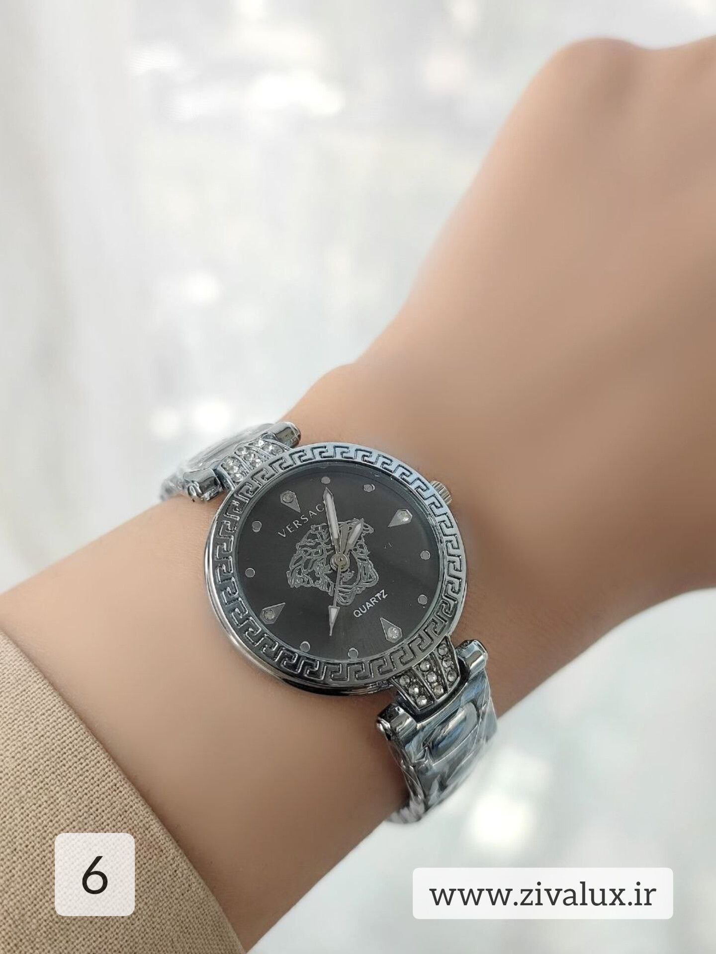 ساعت مچی زنانه مارک ورساچه VERSACE بند استیل