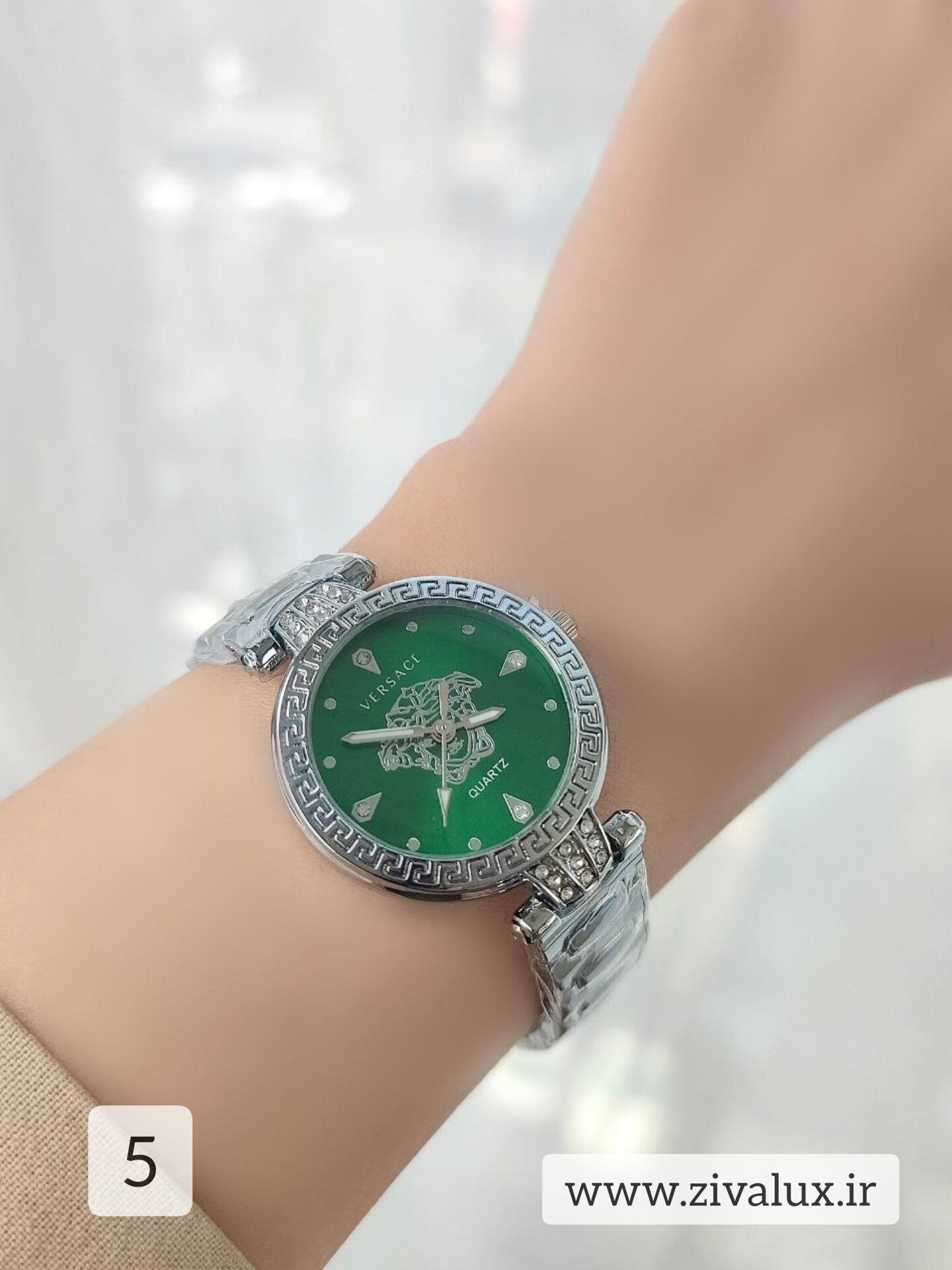 ساعت مچی زنانه مارک ورساچه VERSACE بند استیل