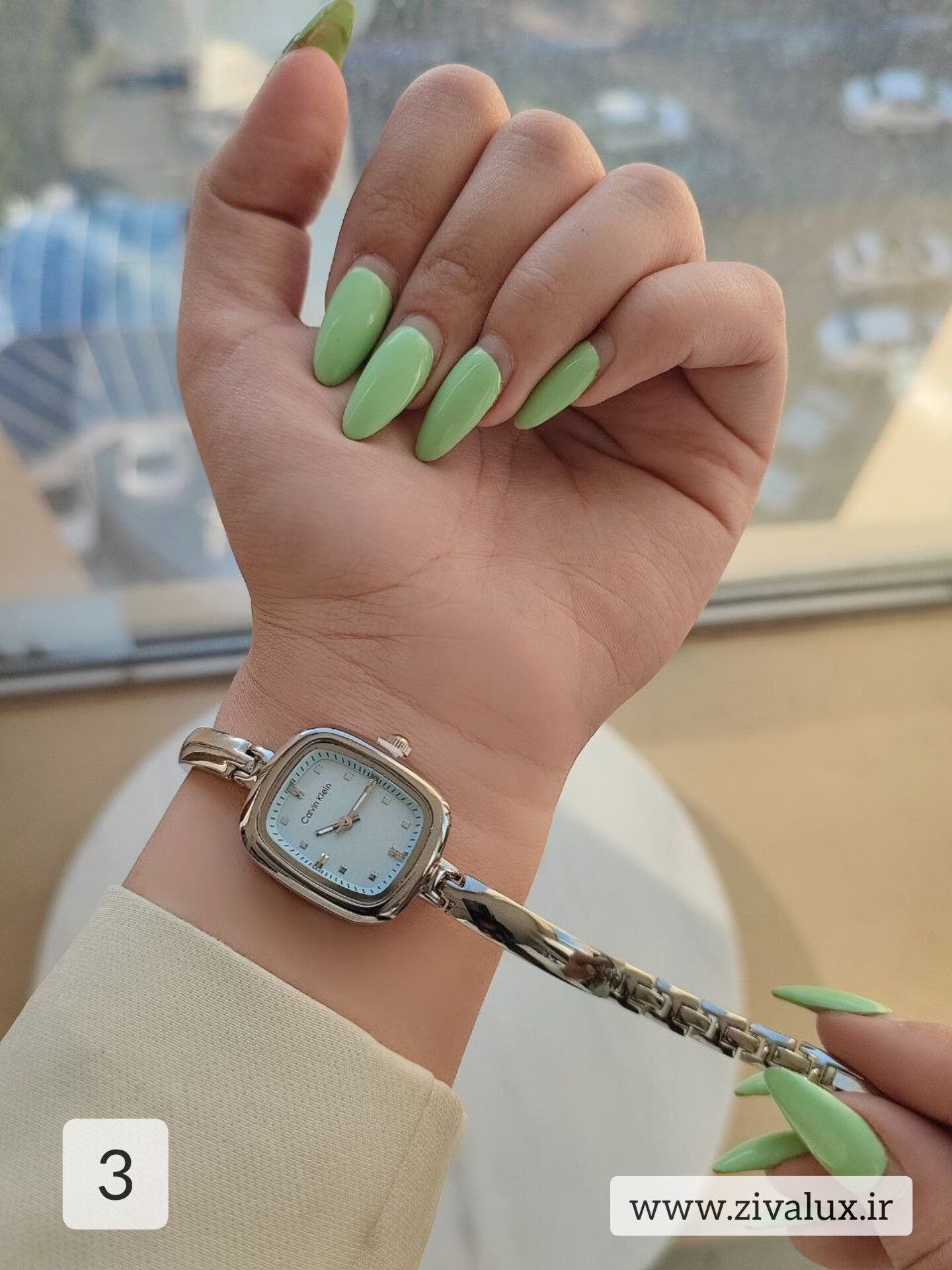 ساعت مچی زنانه مارک کلوین کلین calvin klein بند استیل