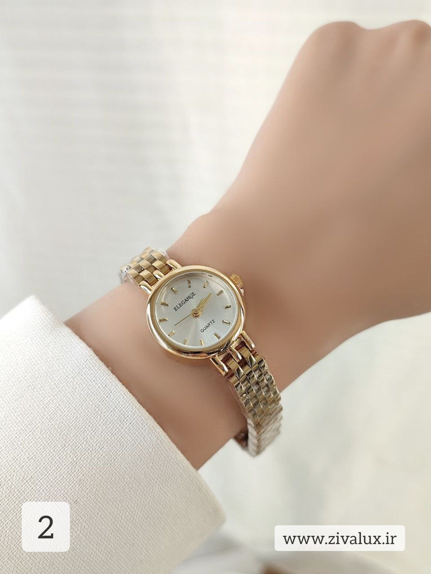 ساعت مچی زنانه مارک الگانس ELEGANCE موتور ژاپن بند استیل