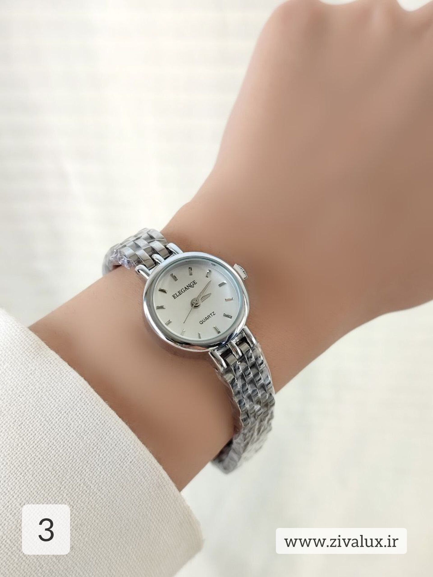 ساعت مچی زنانه مارک الگانس ELEGANCE موتور ژاپن بند استیل