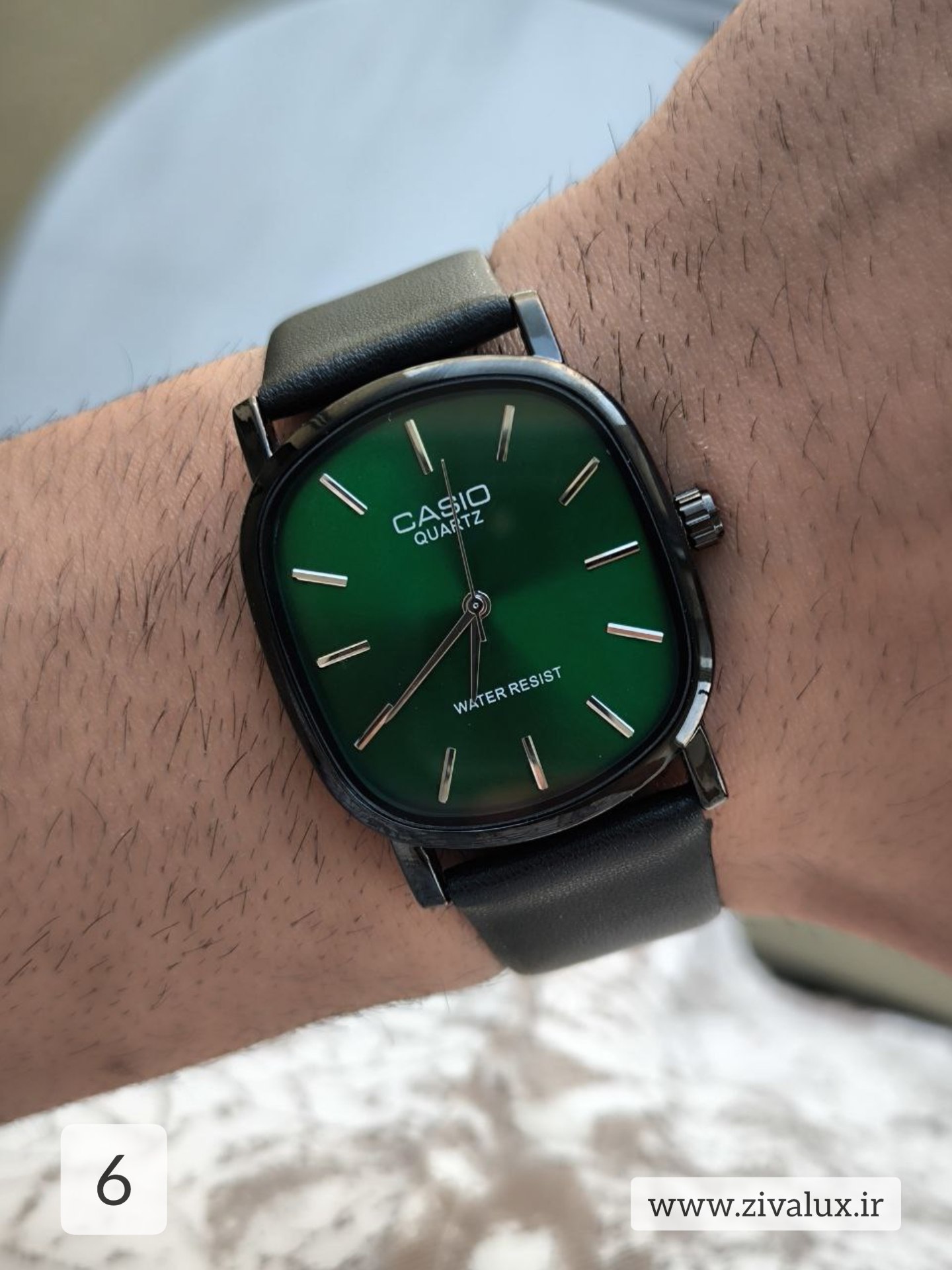 ساعت مچی مردانه مارک کاسیو CASIO بند چرم