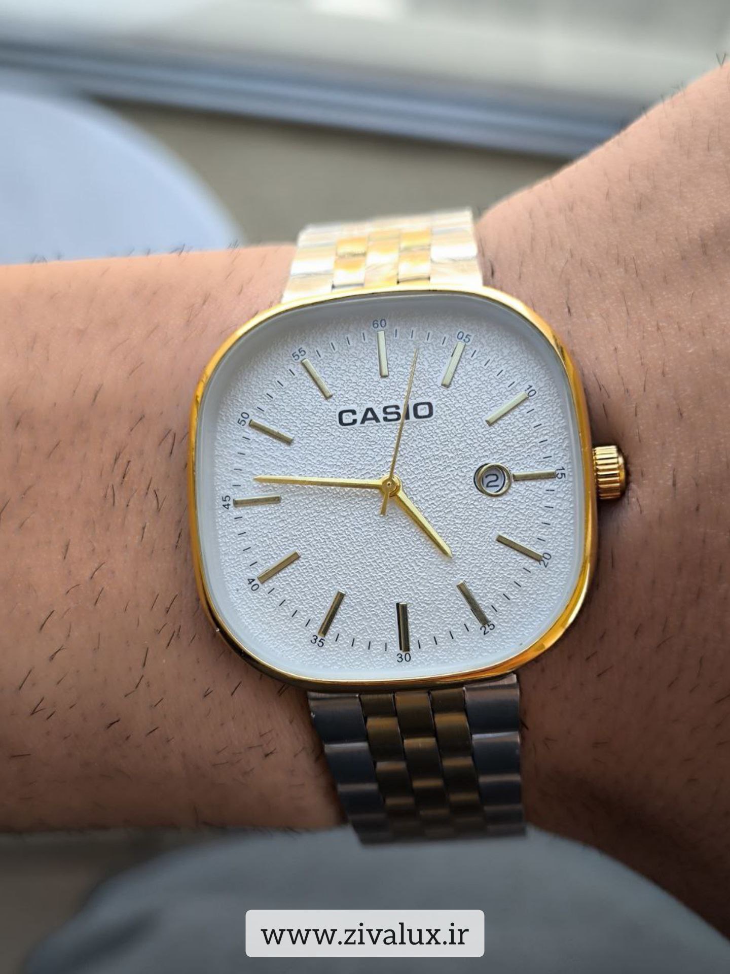 ساعت مچی مردانه مارک کاسیو CASIO بند استیل + همراه با جعبه کاسیو