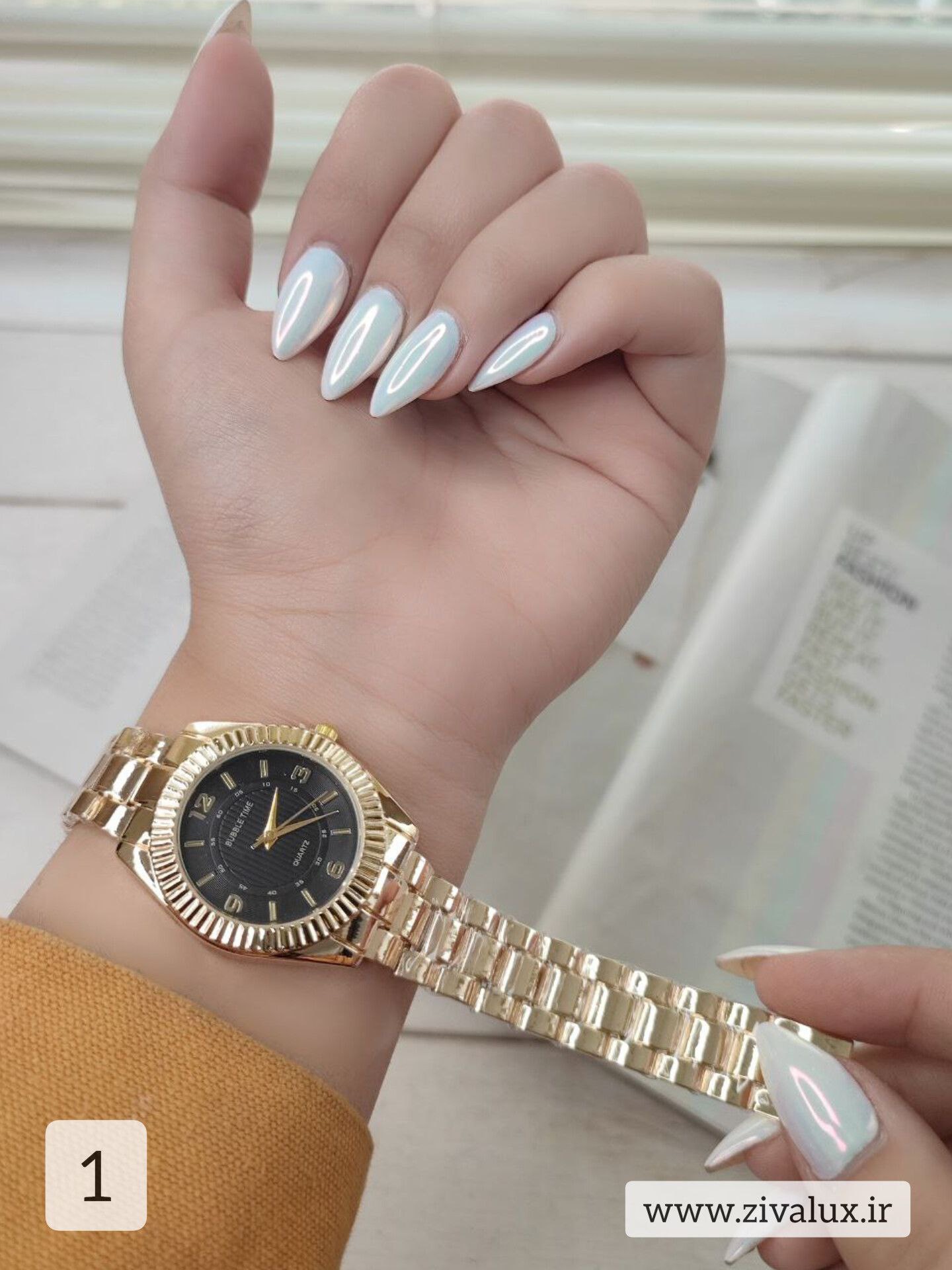 ساعت مچی زنانه مارک بابل تایم BUBBLE TIME بند فلزی