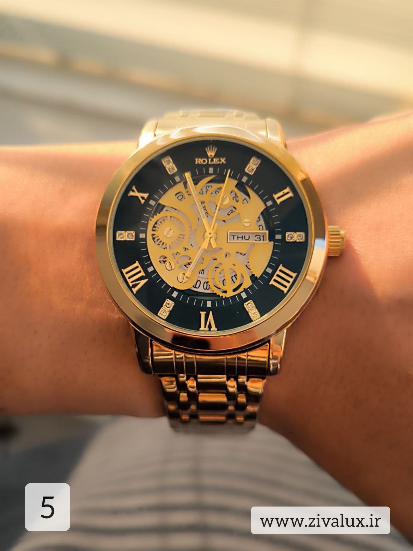 ساعت مچی مردانه مارک رولکس ROLEX بند استیل