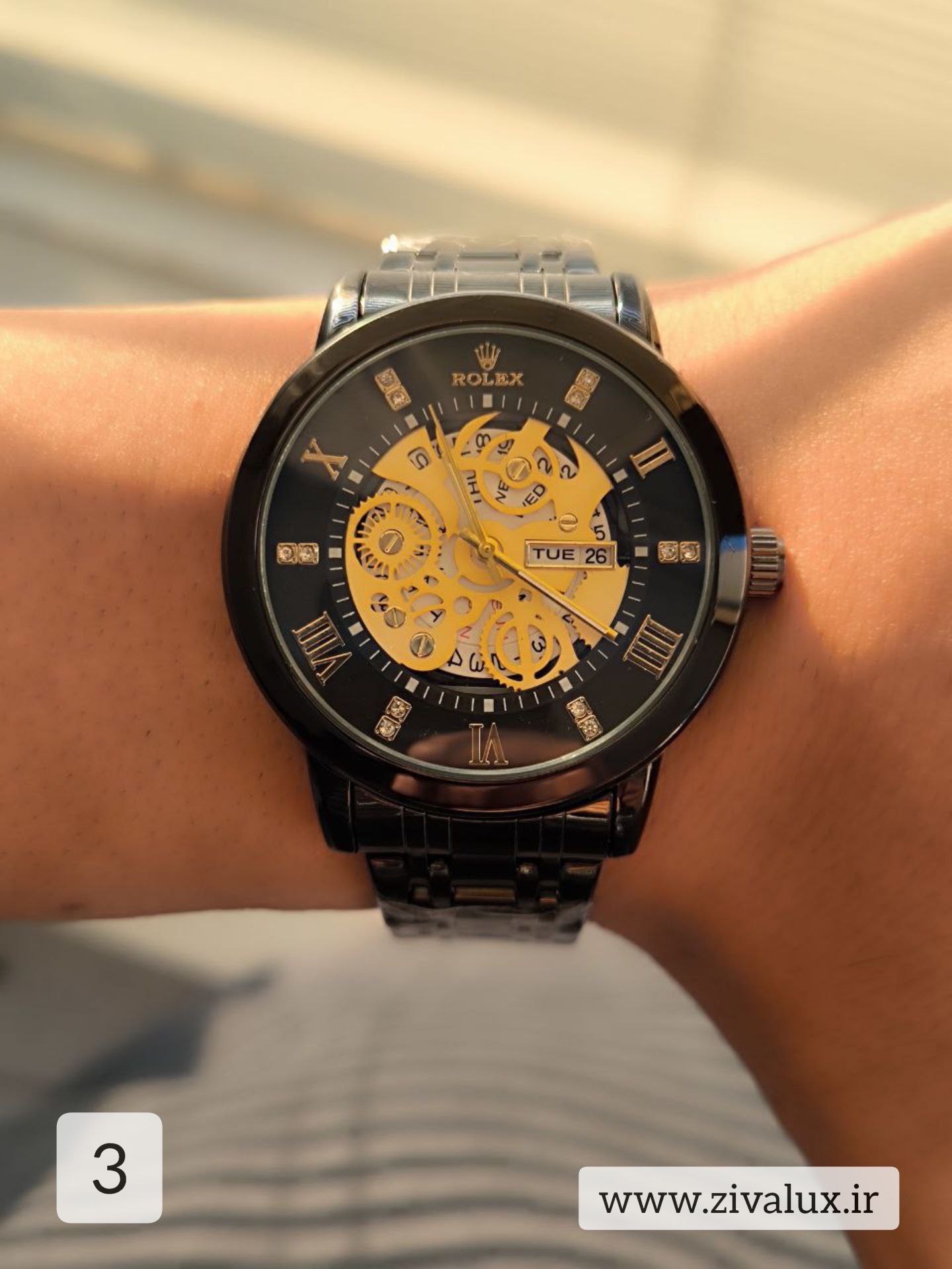 ساعت مچی مردانه مارک رولکس ROLEX بند استیل