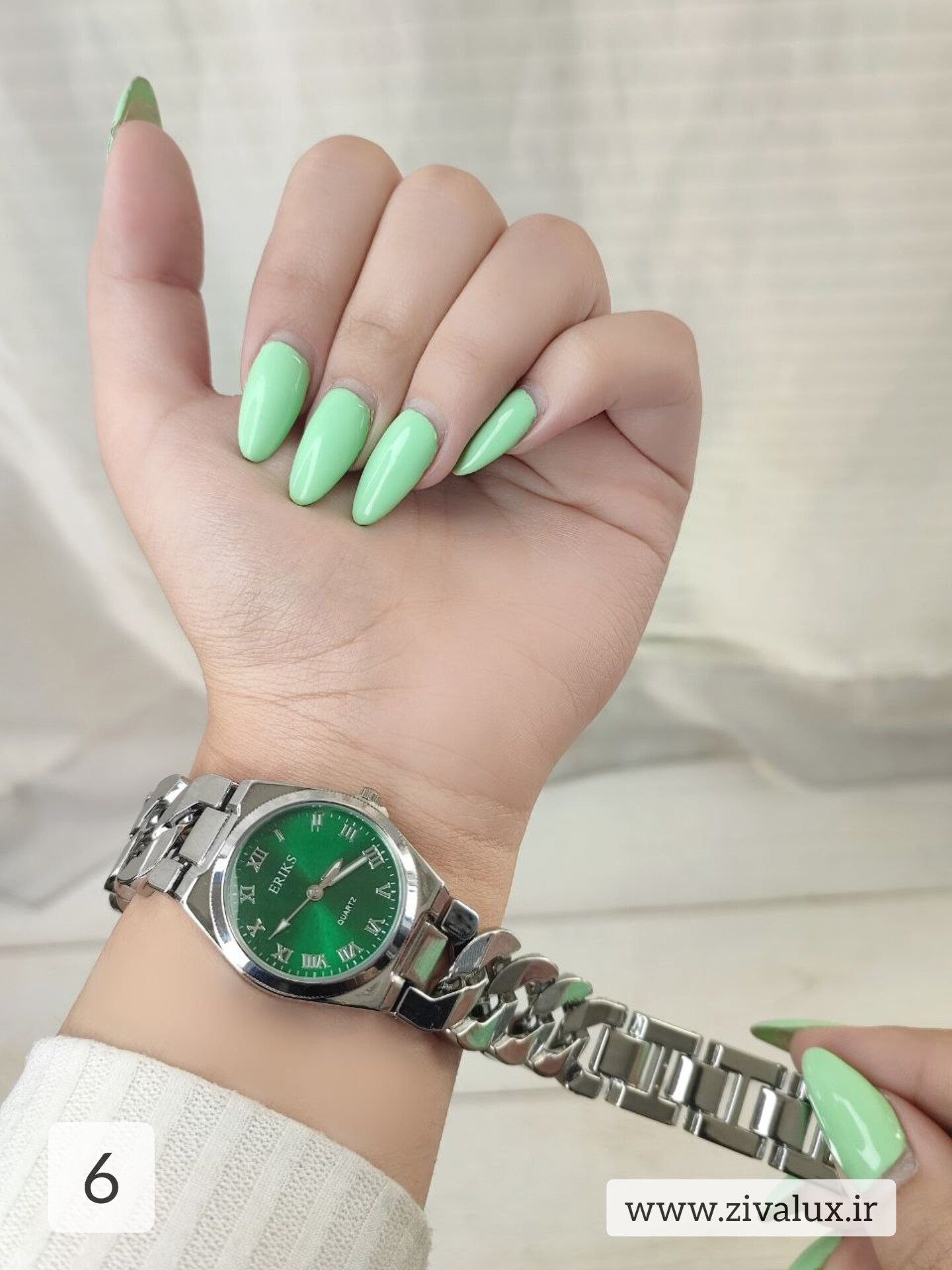 ساعت مچی زنانه مارک اریکس ERIKS بند کارتیر استیل