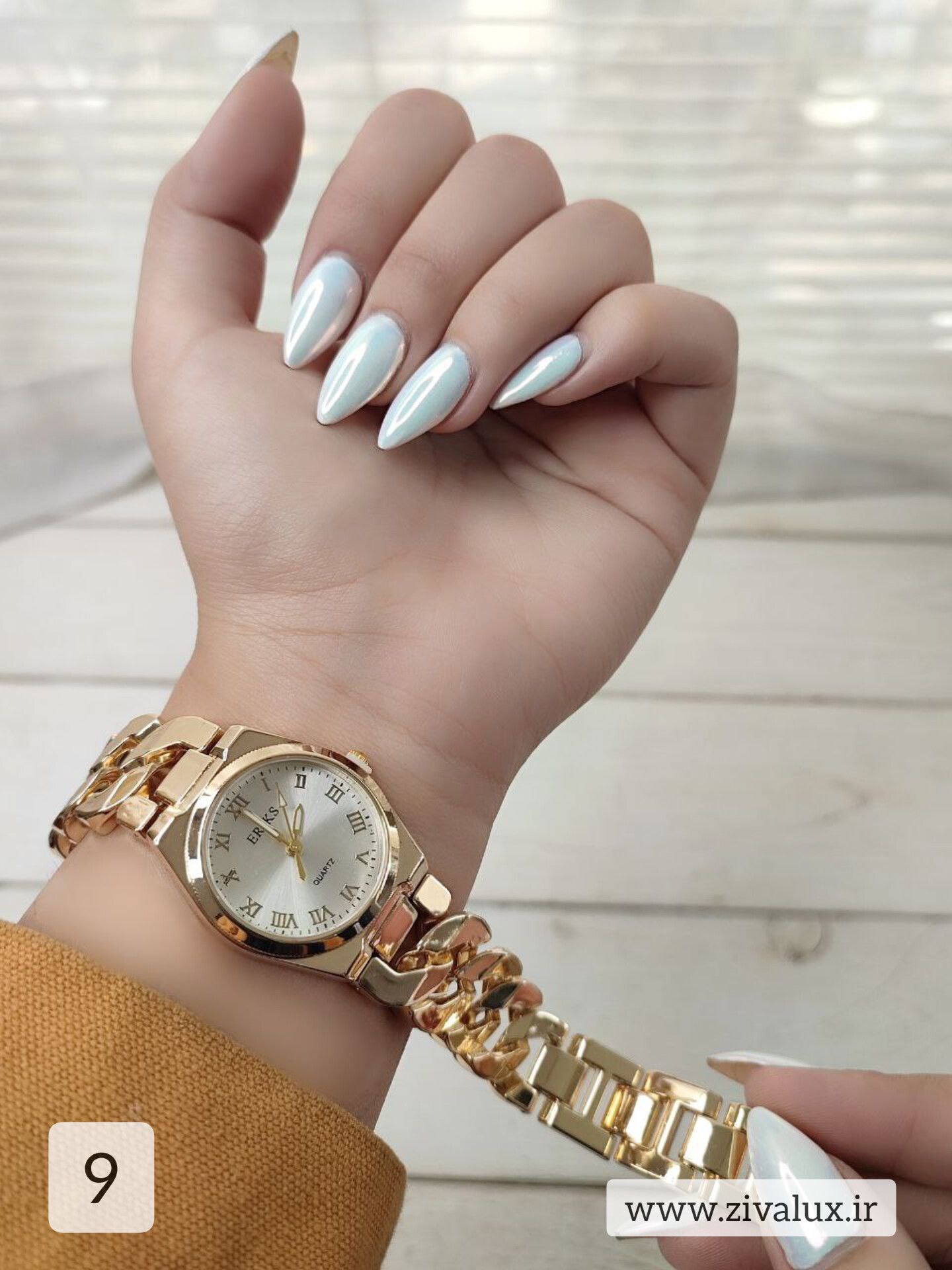 ساعت مچی زنانه مارک اریکس ERIKS بند کارتیر استیل