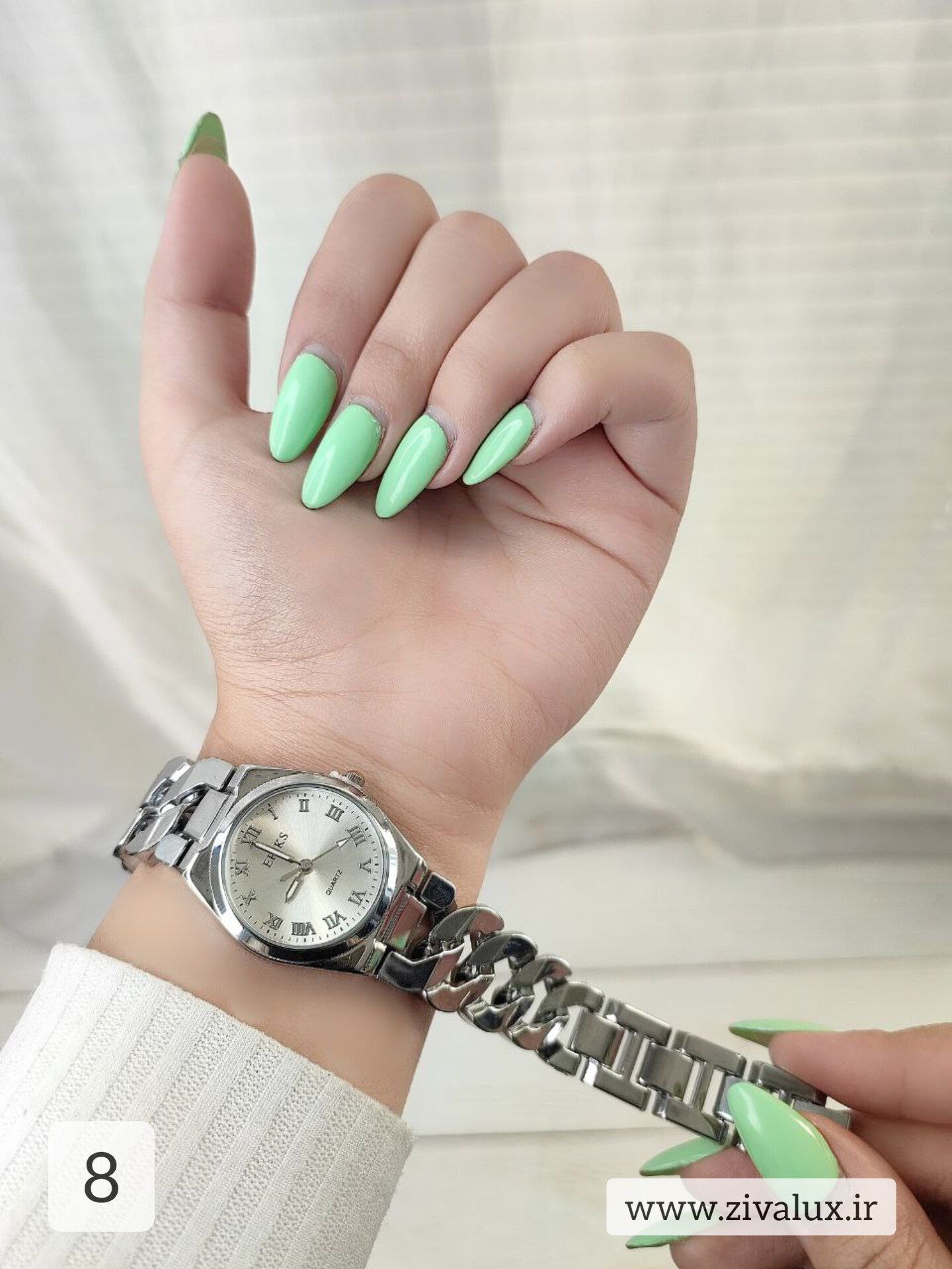 ساعت مچی زنانه مارک اریکس ERIKS بند کارتیر استیل