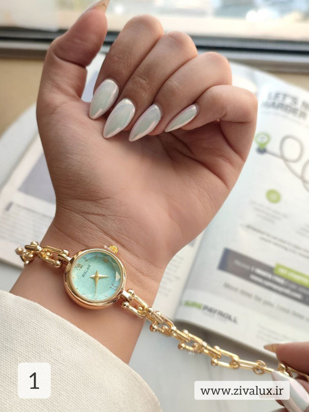 ساعت مچی زنانه مارک والار WALAR بند تیفانی