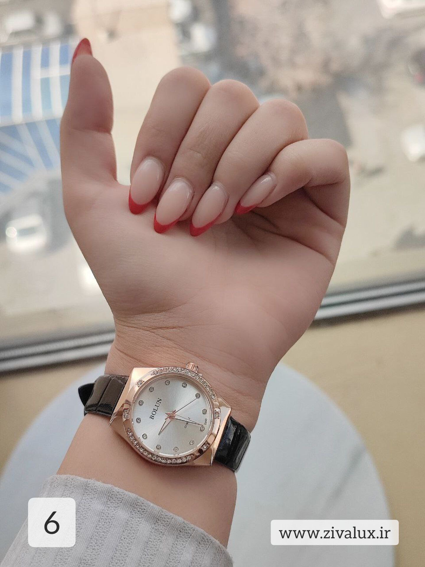 ساعت مچی دخترانه مارک بلون BOLUN بند چرم