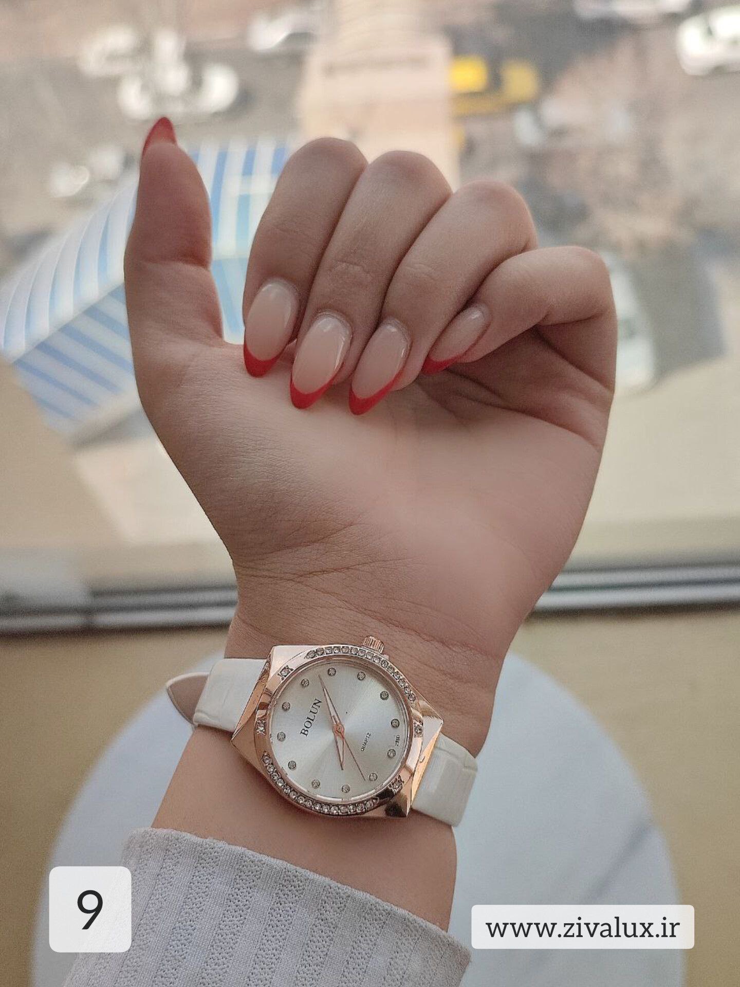 ساعت مچی دخترانه مارک بلون BOLUN بند چرم