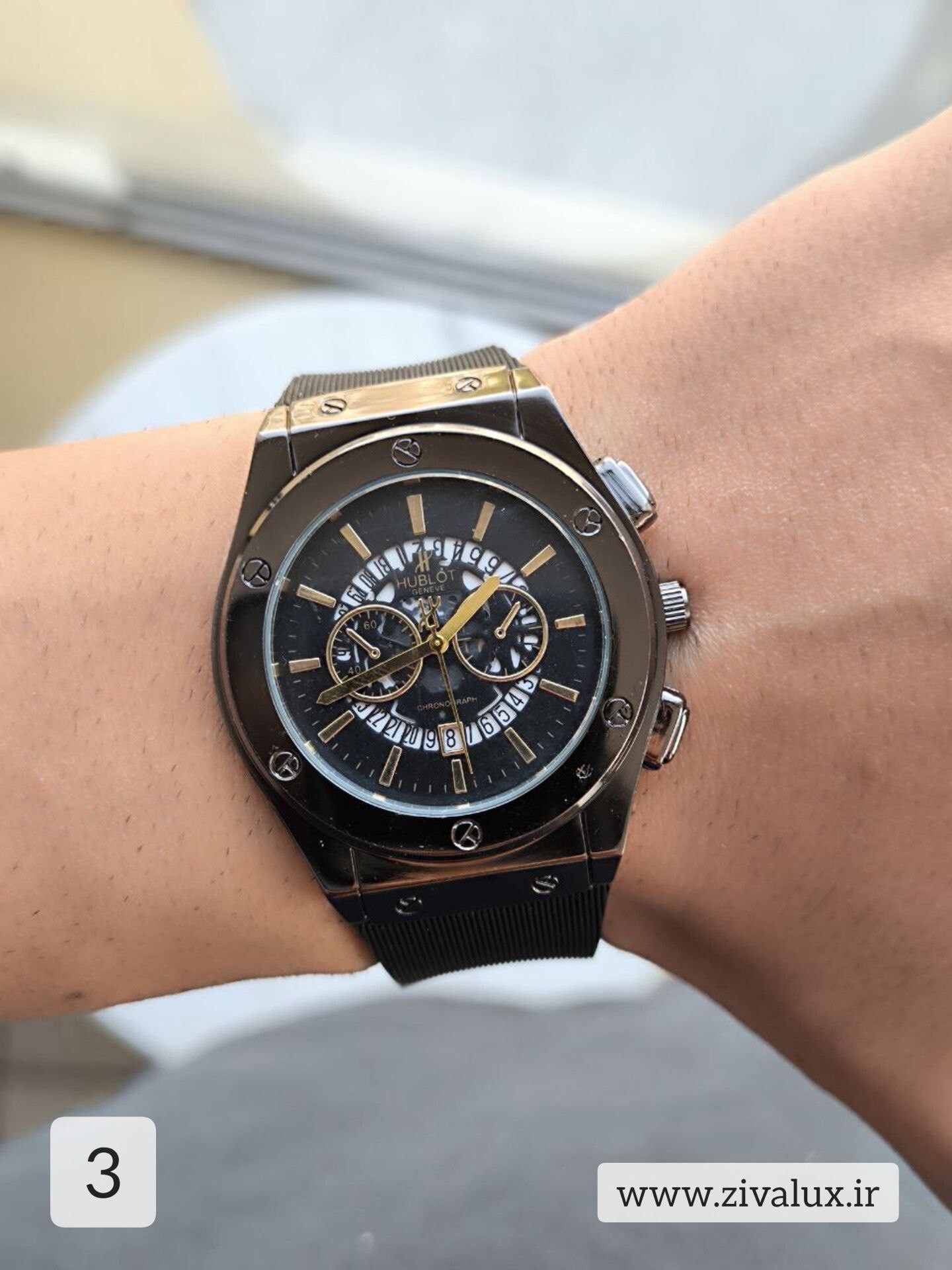 ساعت مچی مردانه مارک هابلوت HOBLUT بند پیو