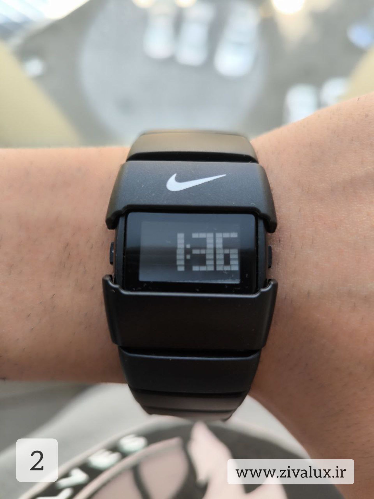 ساعت لاکچری مارک نایکی تریاکس صفحه دیجیتالی  NIKE TRIAX بند لاکی و رابر