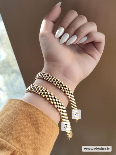 دستبند مردانه و زنانه استیل رولکس ROLEX (ضخامت 8mil-10mil)