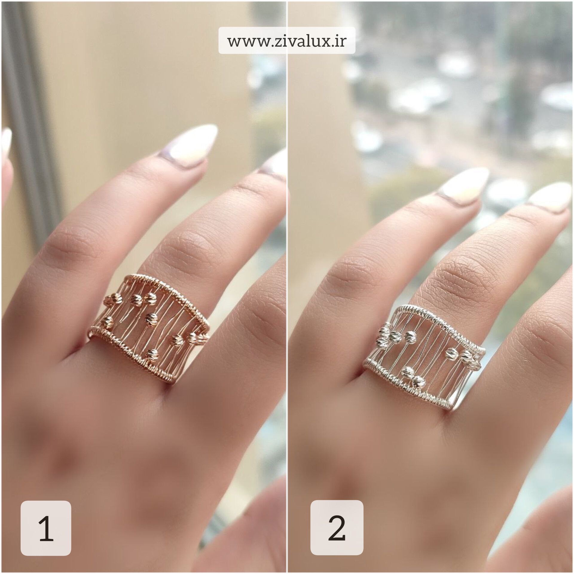 انگشتر زنانه فانتزی مدل البرنادو Albernado ( فری سایز)