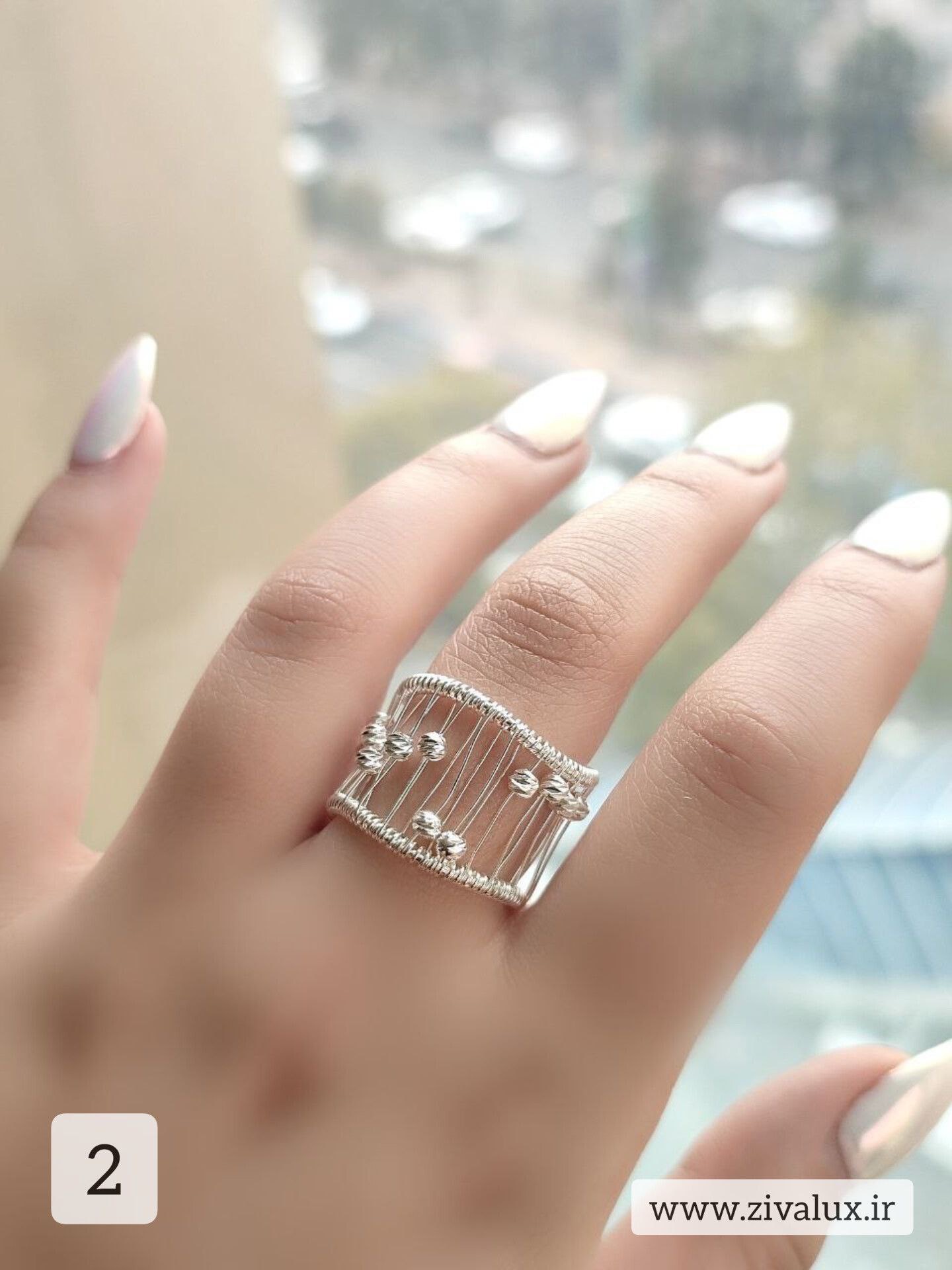 انگشتر زنانه فانتزی مدل البرنادو Albernado ( فری سایز)