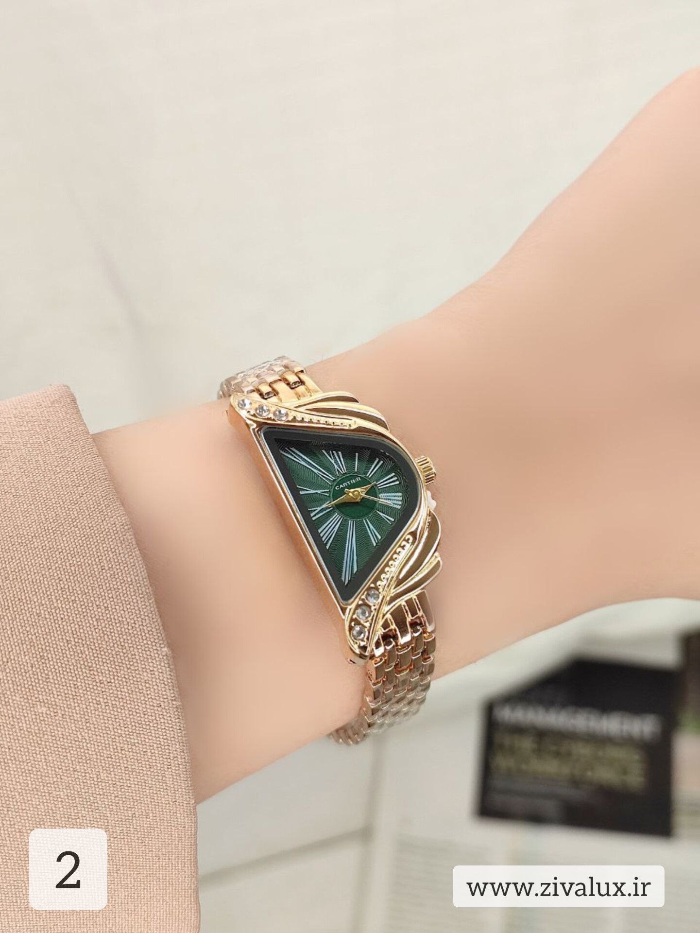 ساعت مچی زنانه مارک کارتیر CARTIER بند استیل