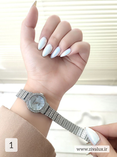 ساعت مچی زنانه مارک HONGRUI بند فلزی