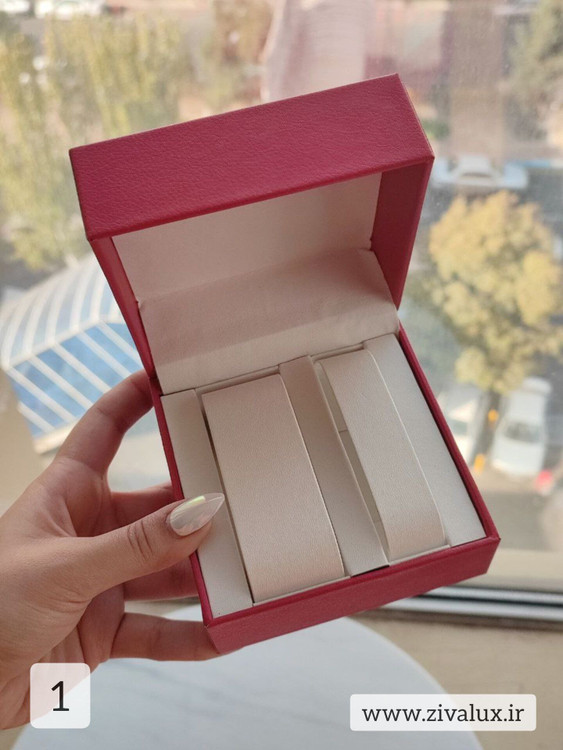 جعبه ست ساعت رنگ قرمز و آبی WATCH BOX