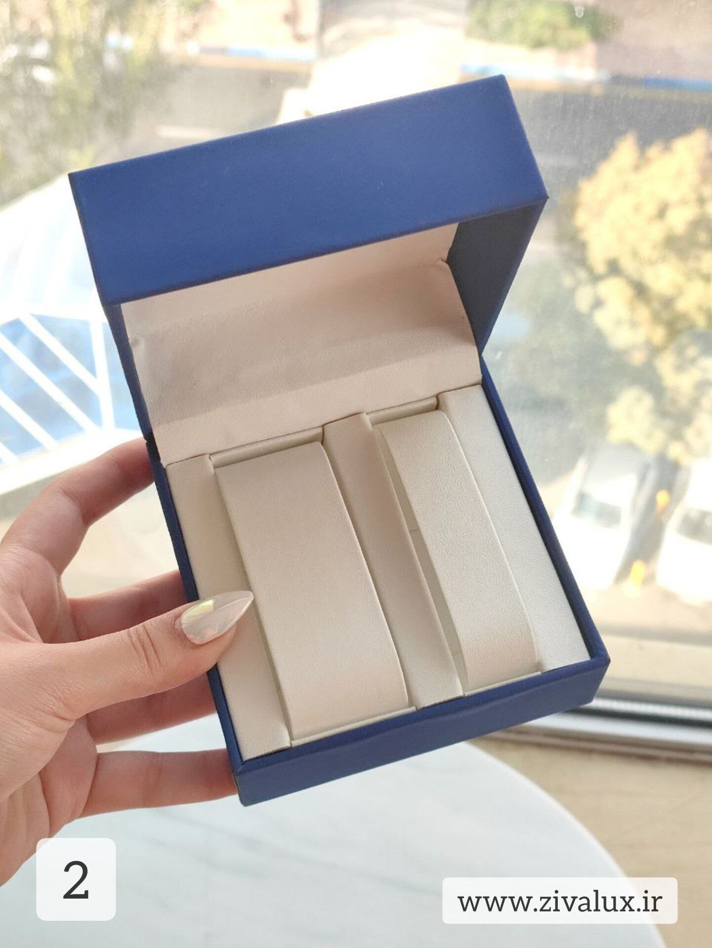 جعبه ست ساعت رنگ قرمز و آبی WATCH BOX