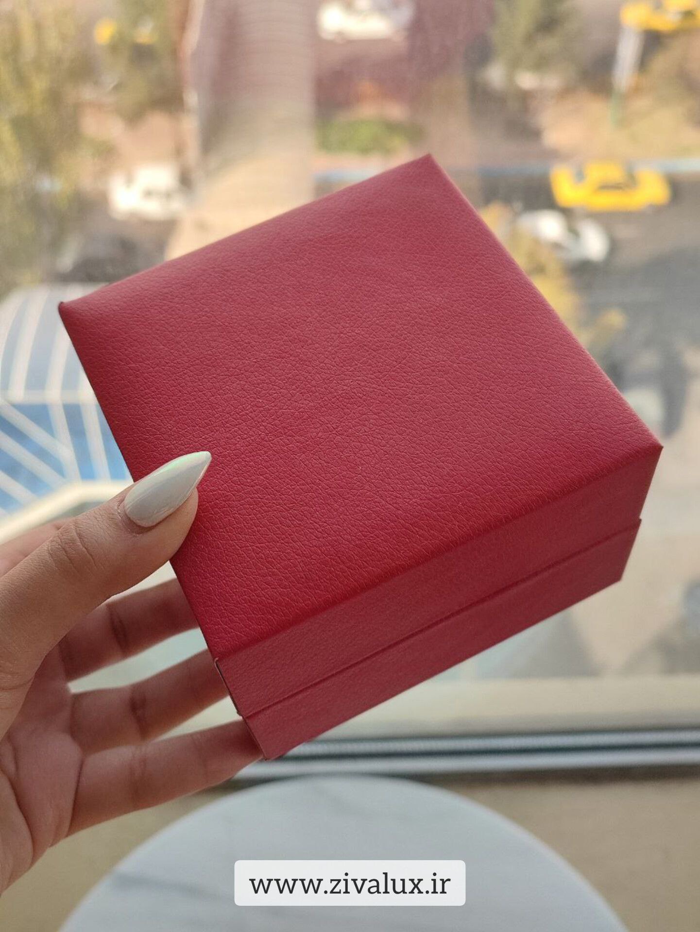 جعبه ست ساعت رنگ قرمز و آبی WATCH BOX