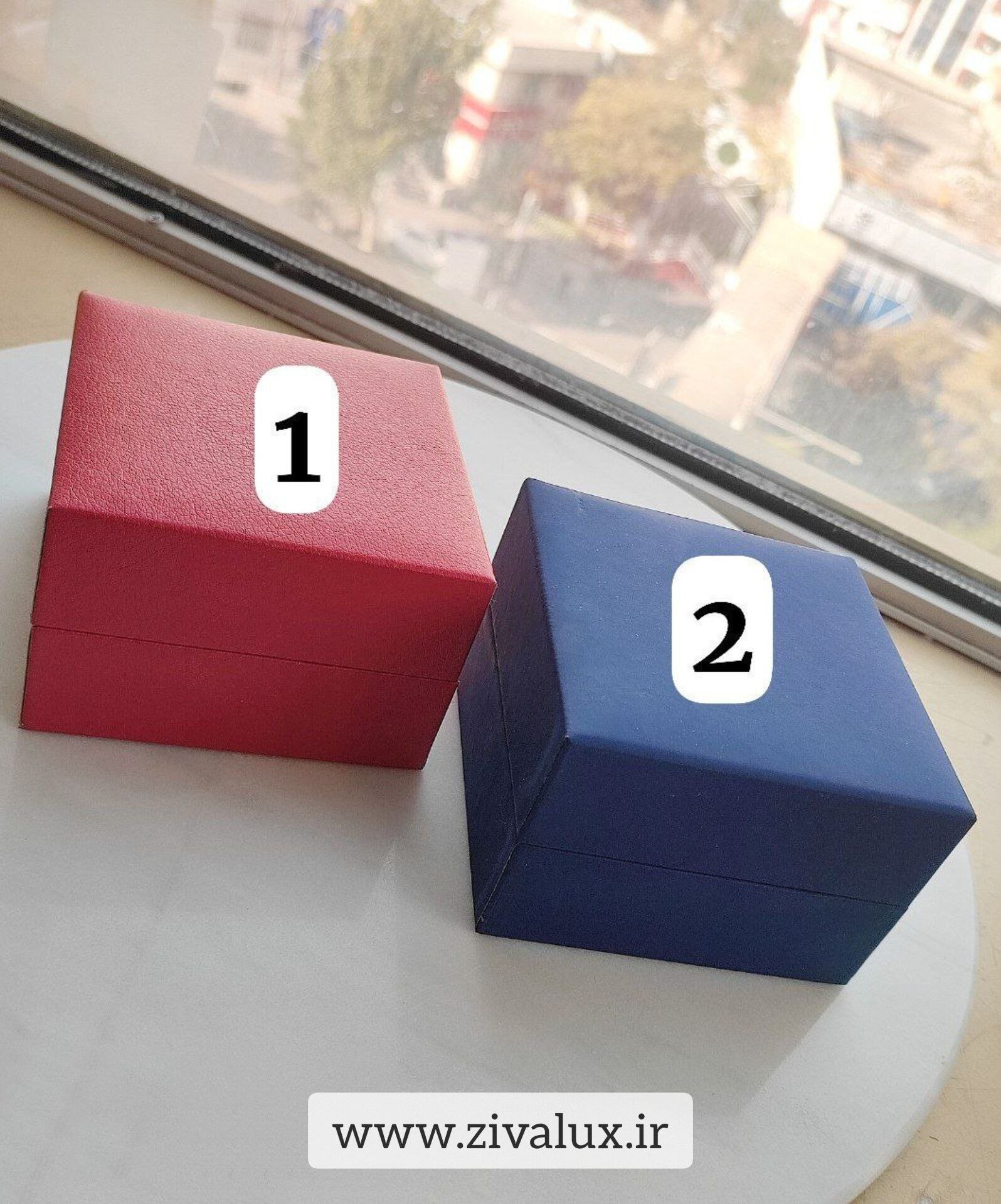 جعبه ست ساعت رنگ قرمز و آبی WATCH BOX