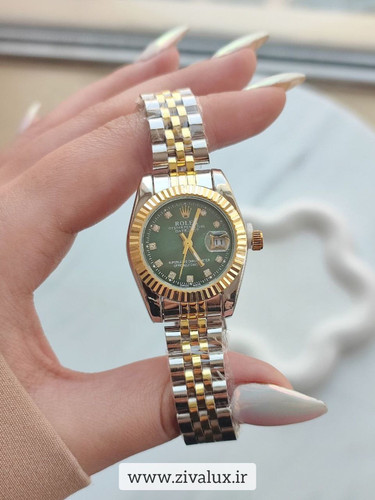 ساعت مچی زنانه مارک رولکس ROLEX بند استیل