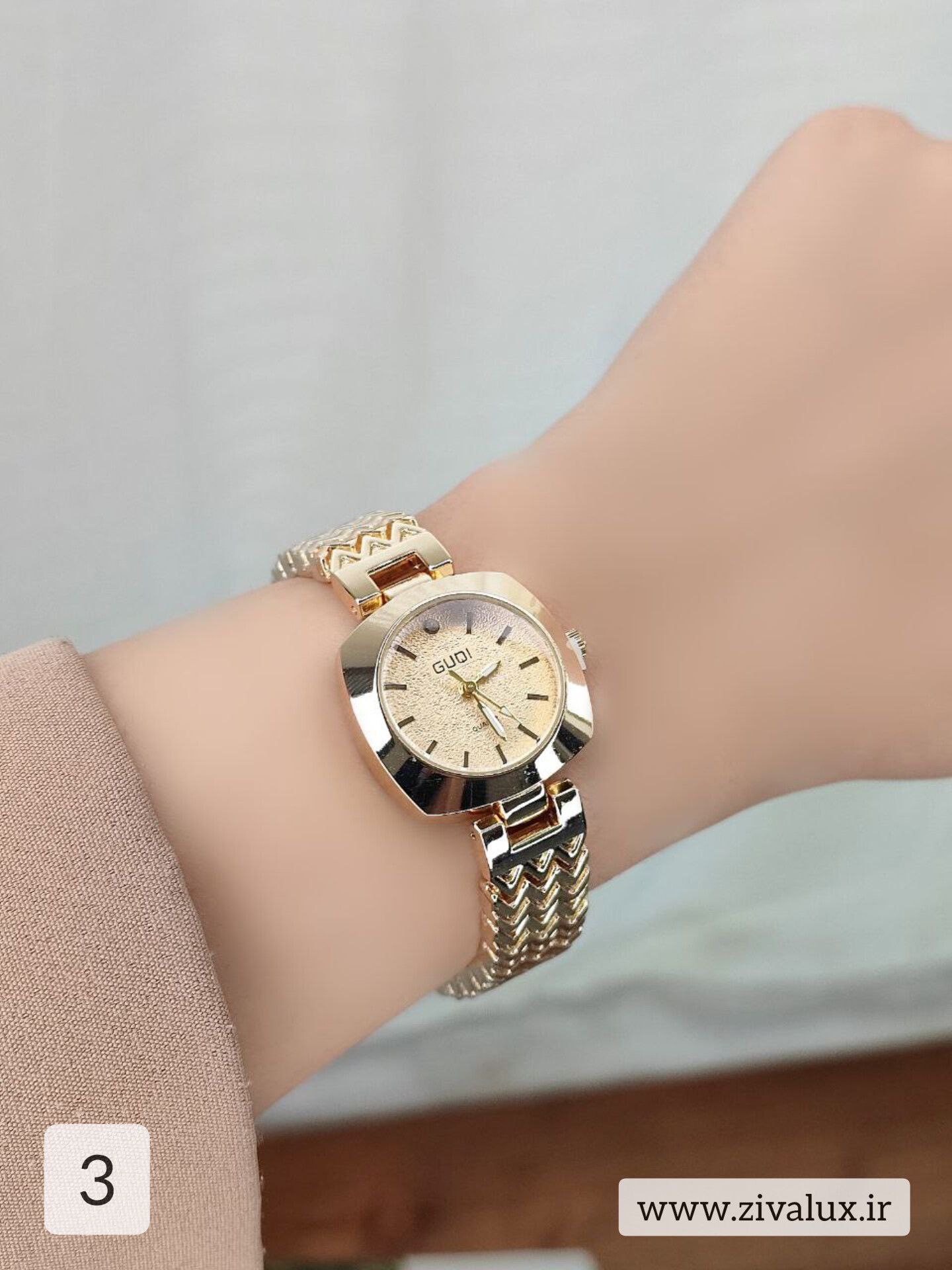 ساعت مچی زنانه مارک GUQi بند استیل
