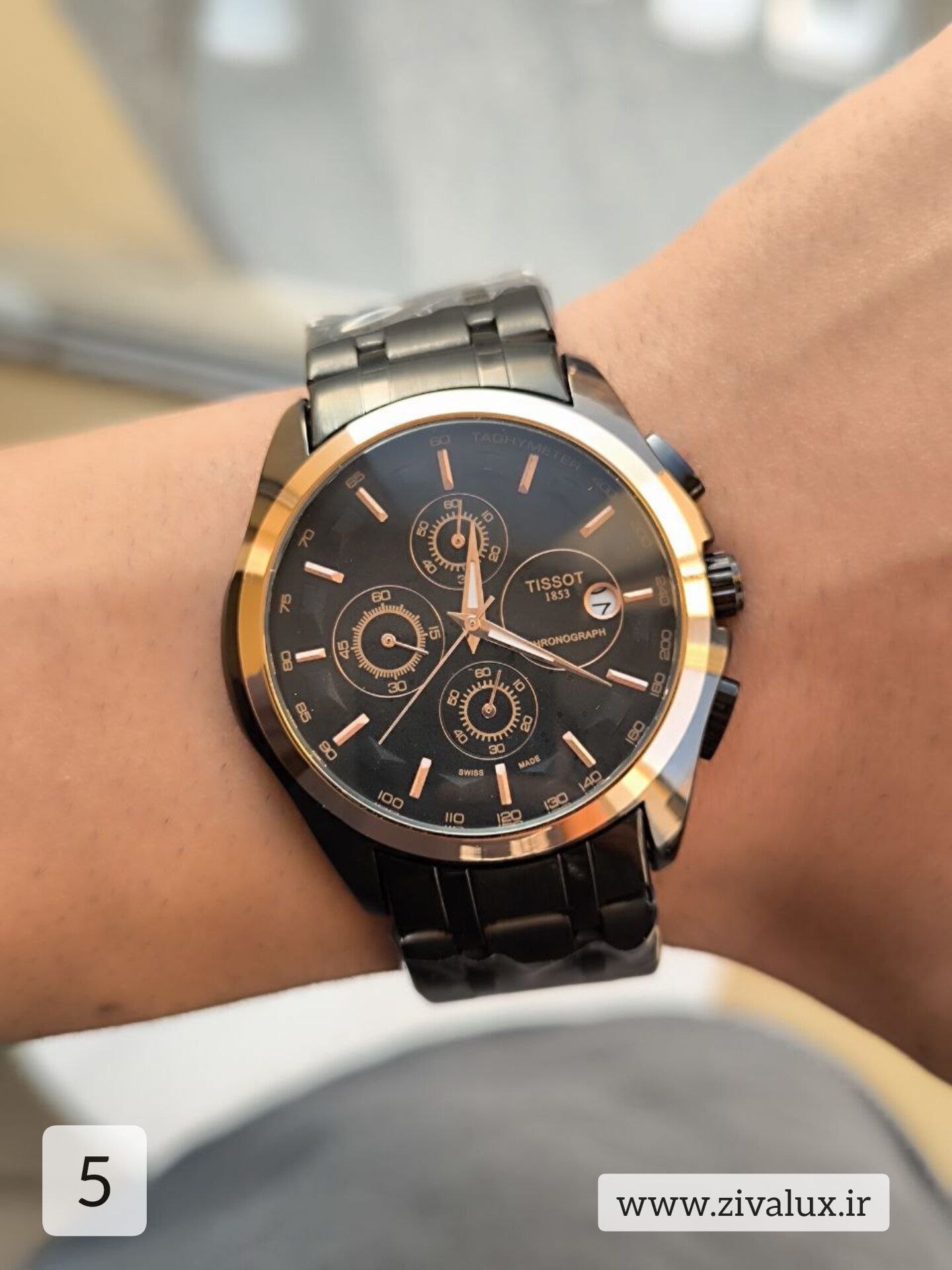 ساعت مچی مردانه مارک تیسوت TISSOT سه موتوره فعال بند استیل