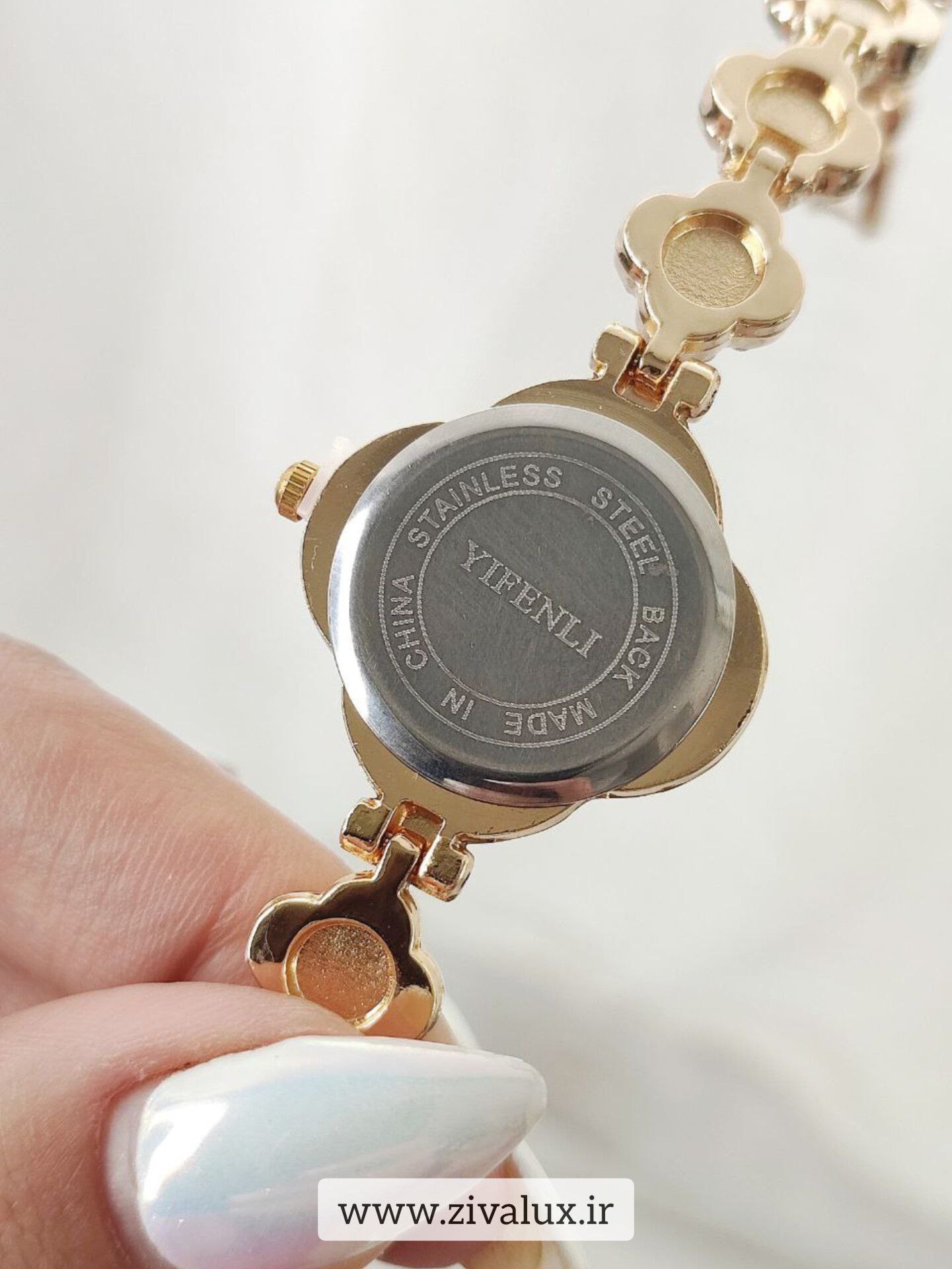 ساعت مچی زنانه نگین دار مارک YIFENLI طرح ونکلیف