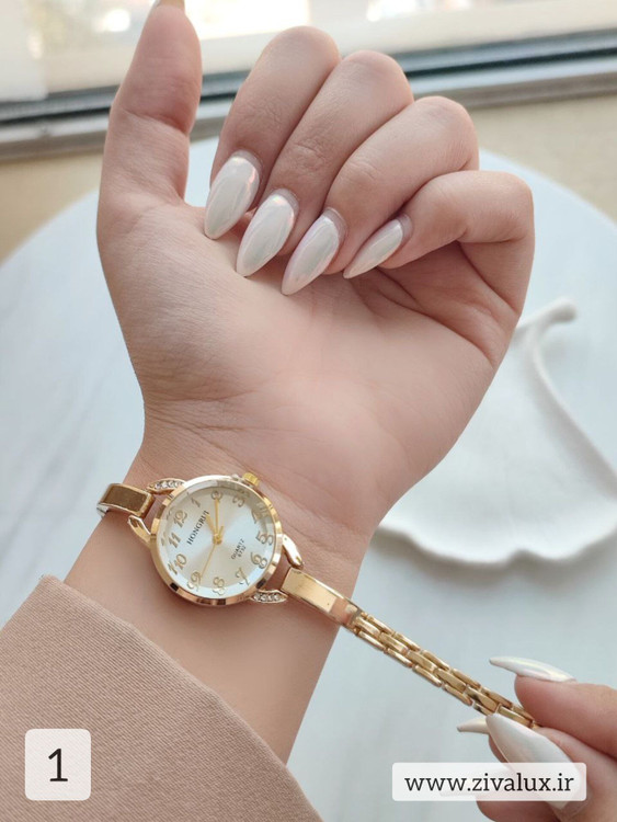 ساعت مچی زنانه مارک HONGRUI بند فلزی