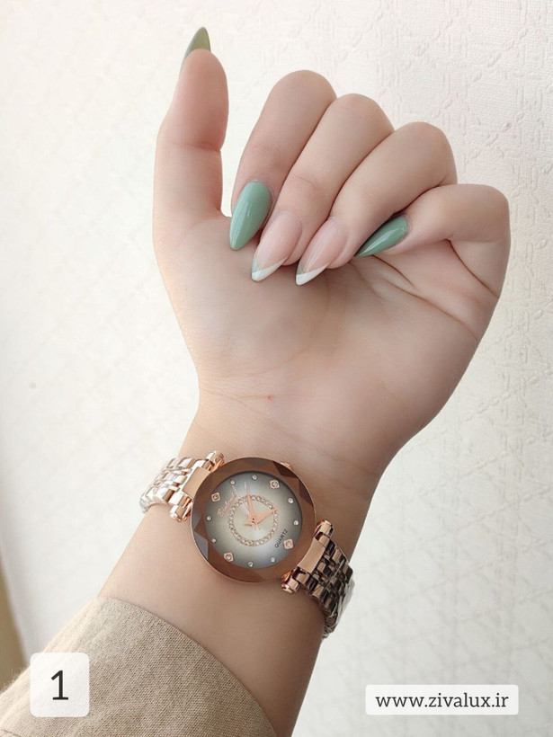 ساعت مچی زنانه مارک binbond بند استیل