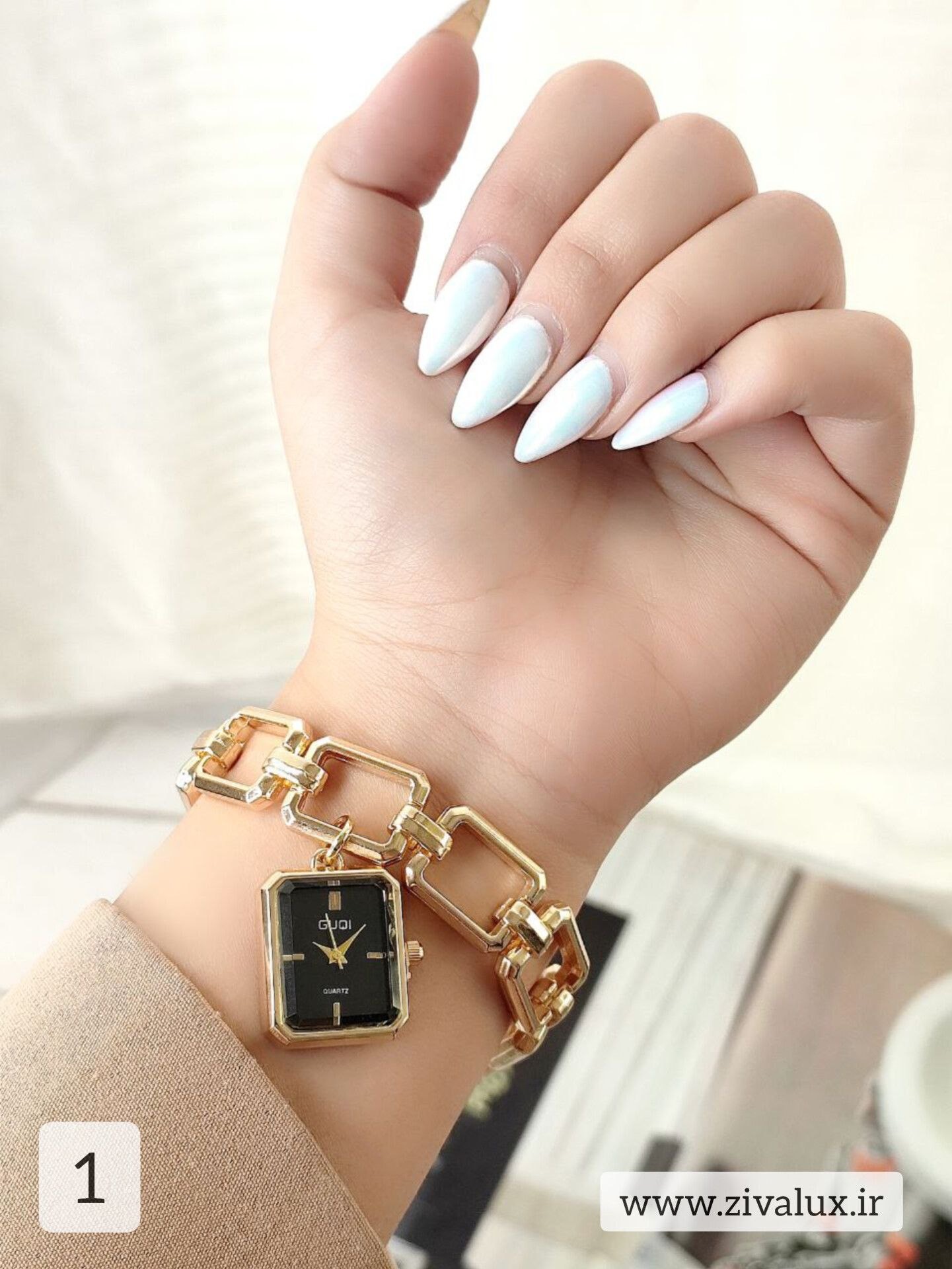 ساعت مچی زنانه مارک GUQi بند استیل