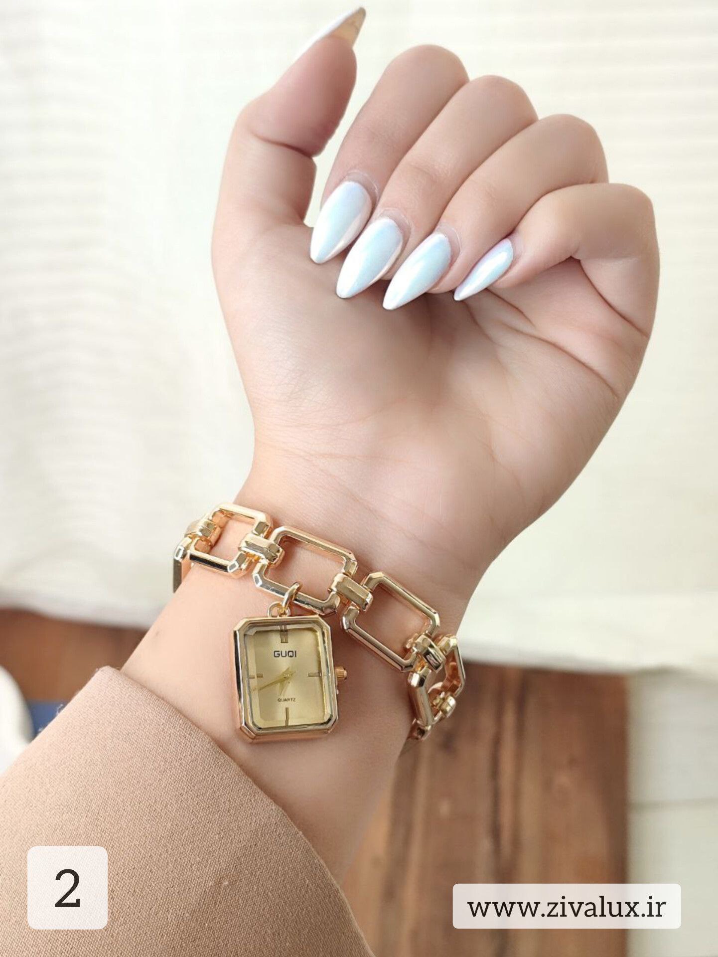 ساعت مچی زنانه مارک GUQi بند استیل