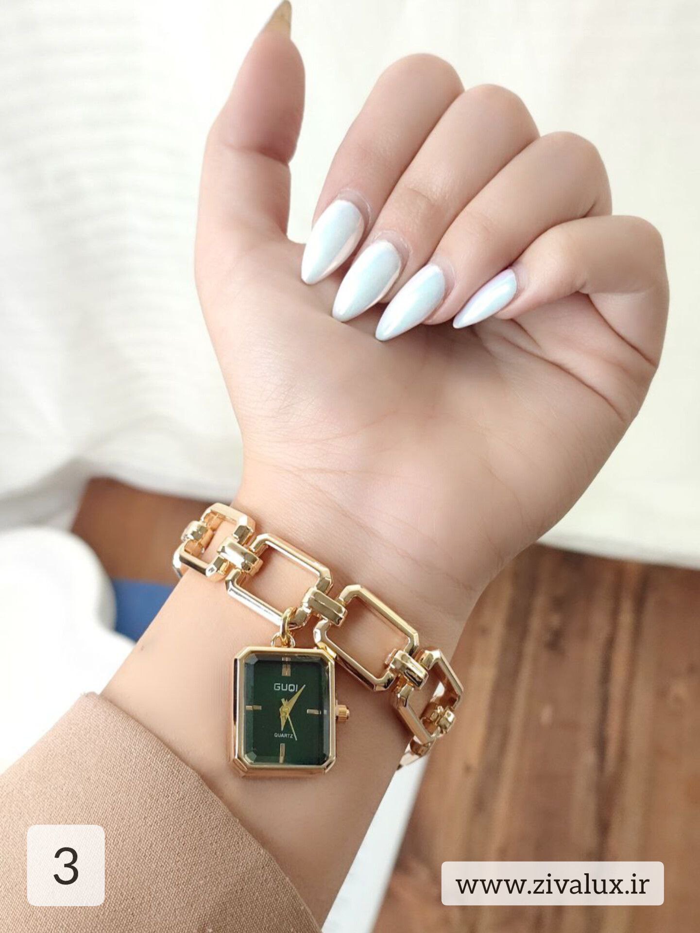 ساعت مچی زنانه مارک GUQi بند استیل