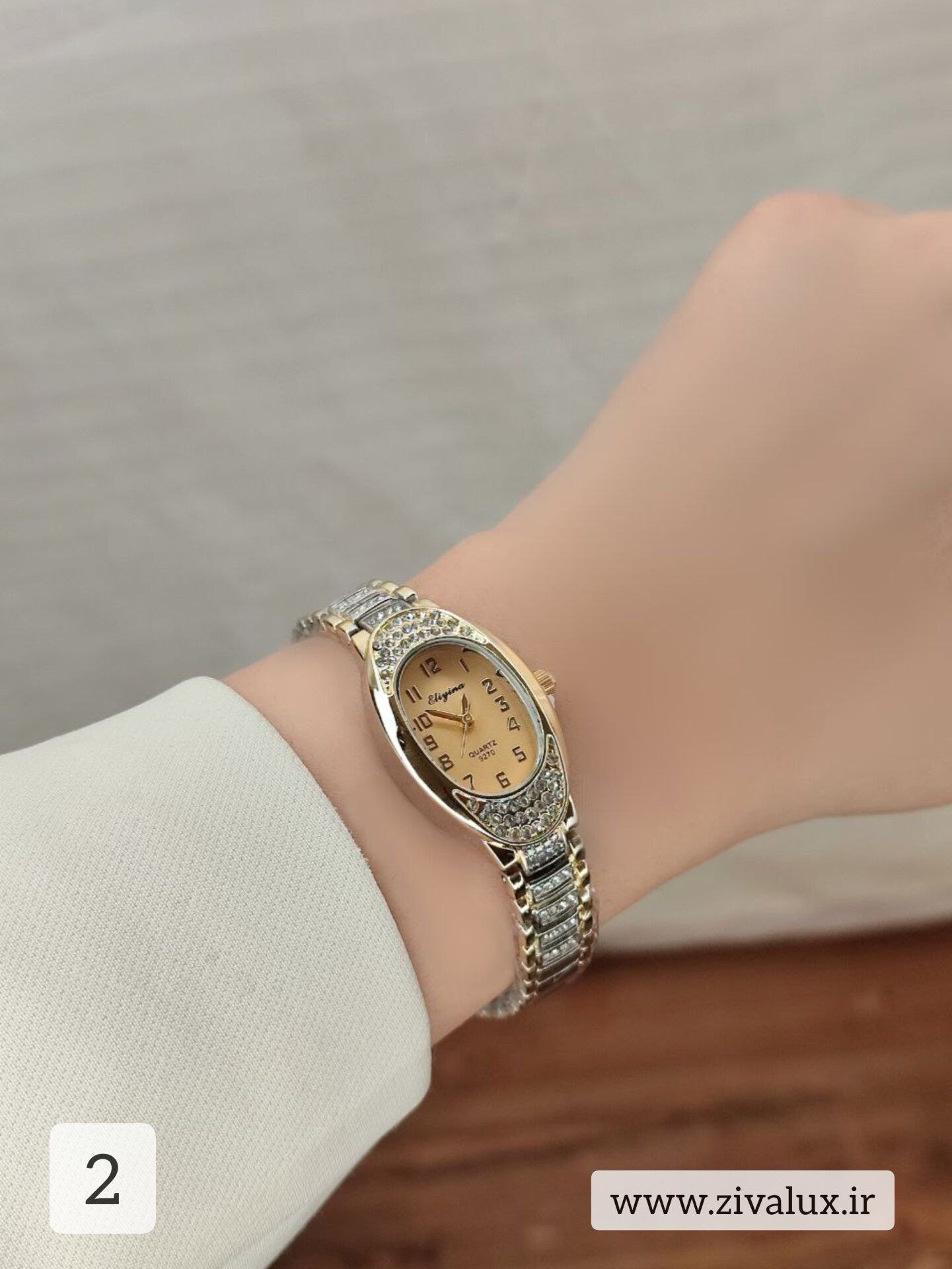 ساعت مچی زنانه مارک الینا eliyina بند استیل