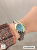 ساعت مچی زنانه مارک امگا OMEGA بند استیل
